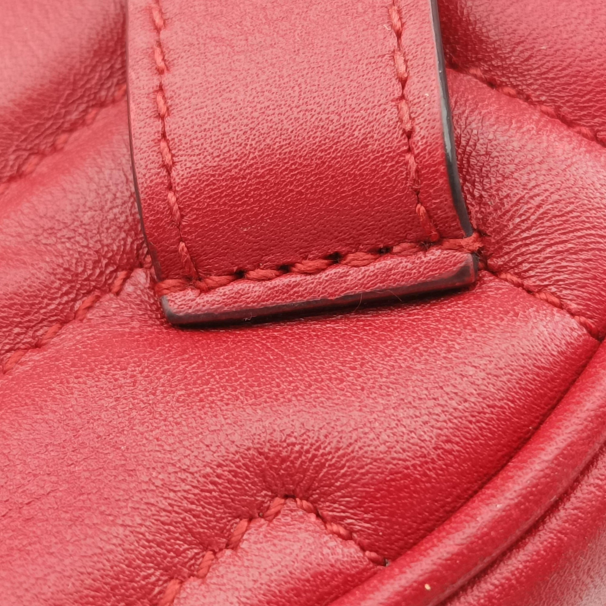 GG Marmont Red Leather 476434 E024676158GGマーモント レッド レザー 476434 E024676158
