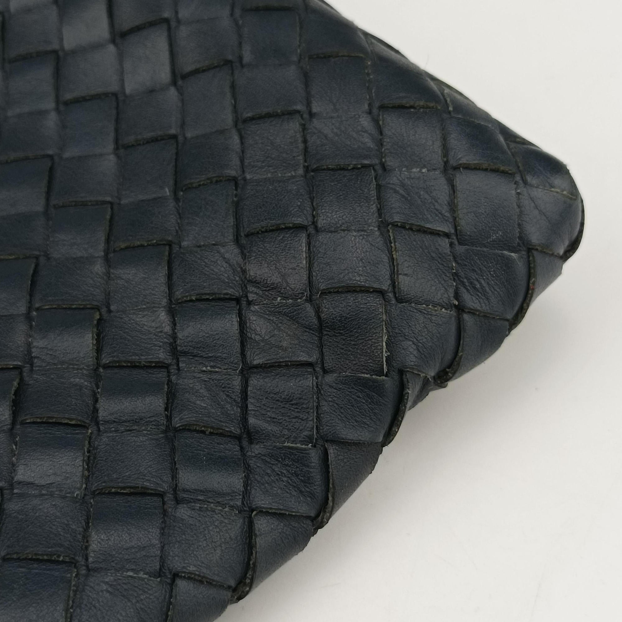Intrecciato Navy lambskin B05848544Mイントレチャート ネイビー ラムスキン B05848544M
