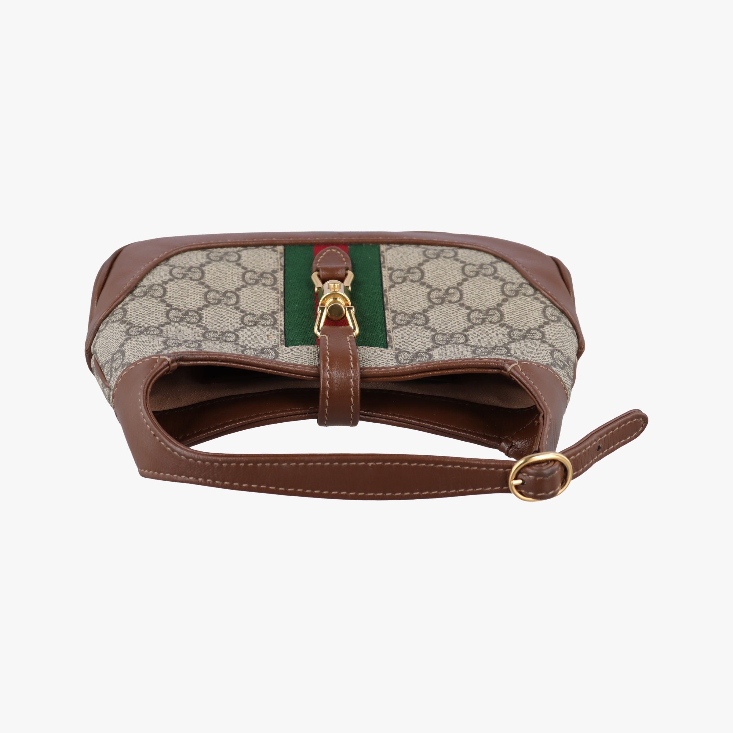 Jackie 1961 GG Supreme Brown PVC coated canvas 637092 D033156629ジャッキー 1961 GGスプリーム ブラウン PVCコーティングキャンバス 637092 D033156629