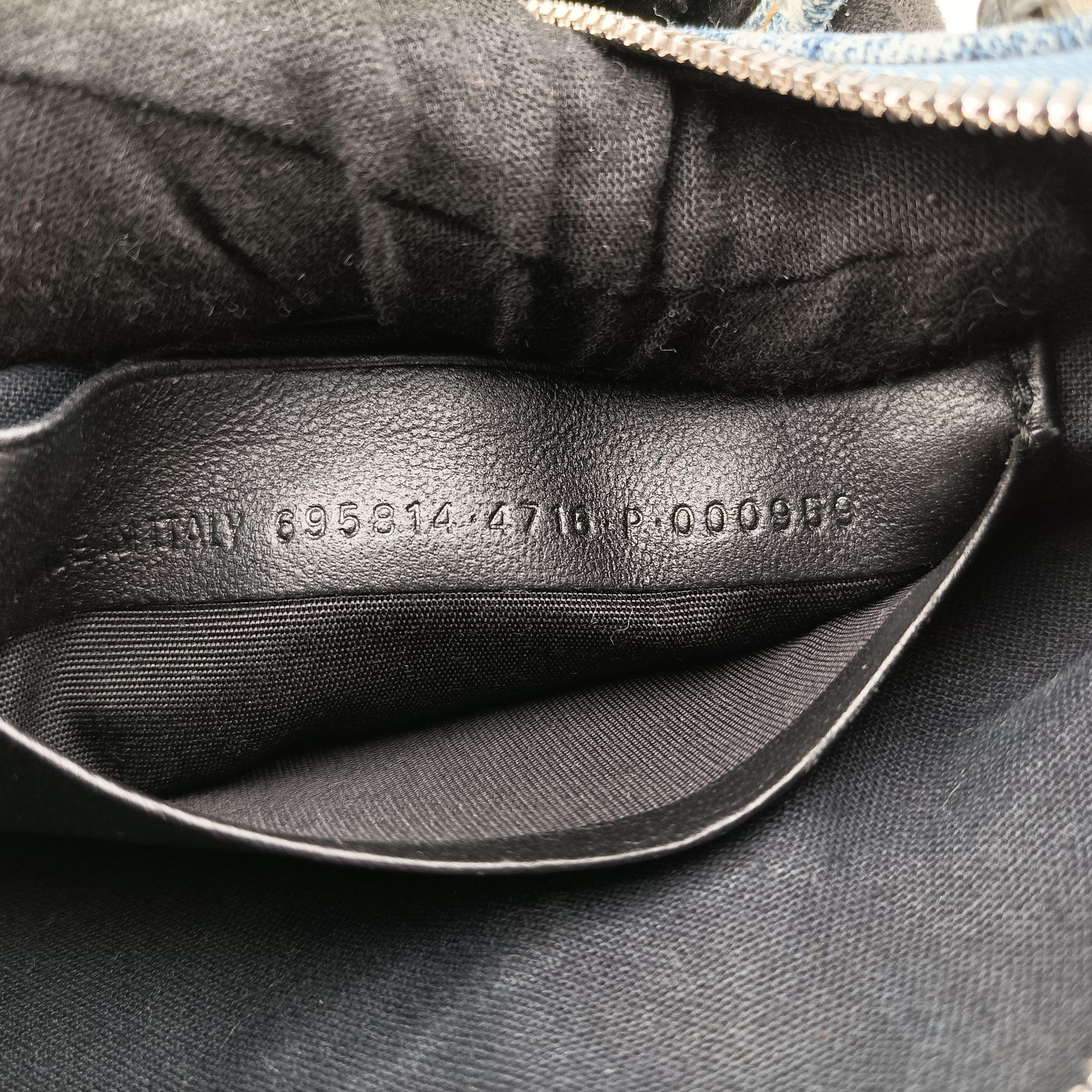 Le Cagole mini Blue denim 695814.4716.P.000959ル カゴール ミニ ブルー デニム 695814.4716.P.000959
