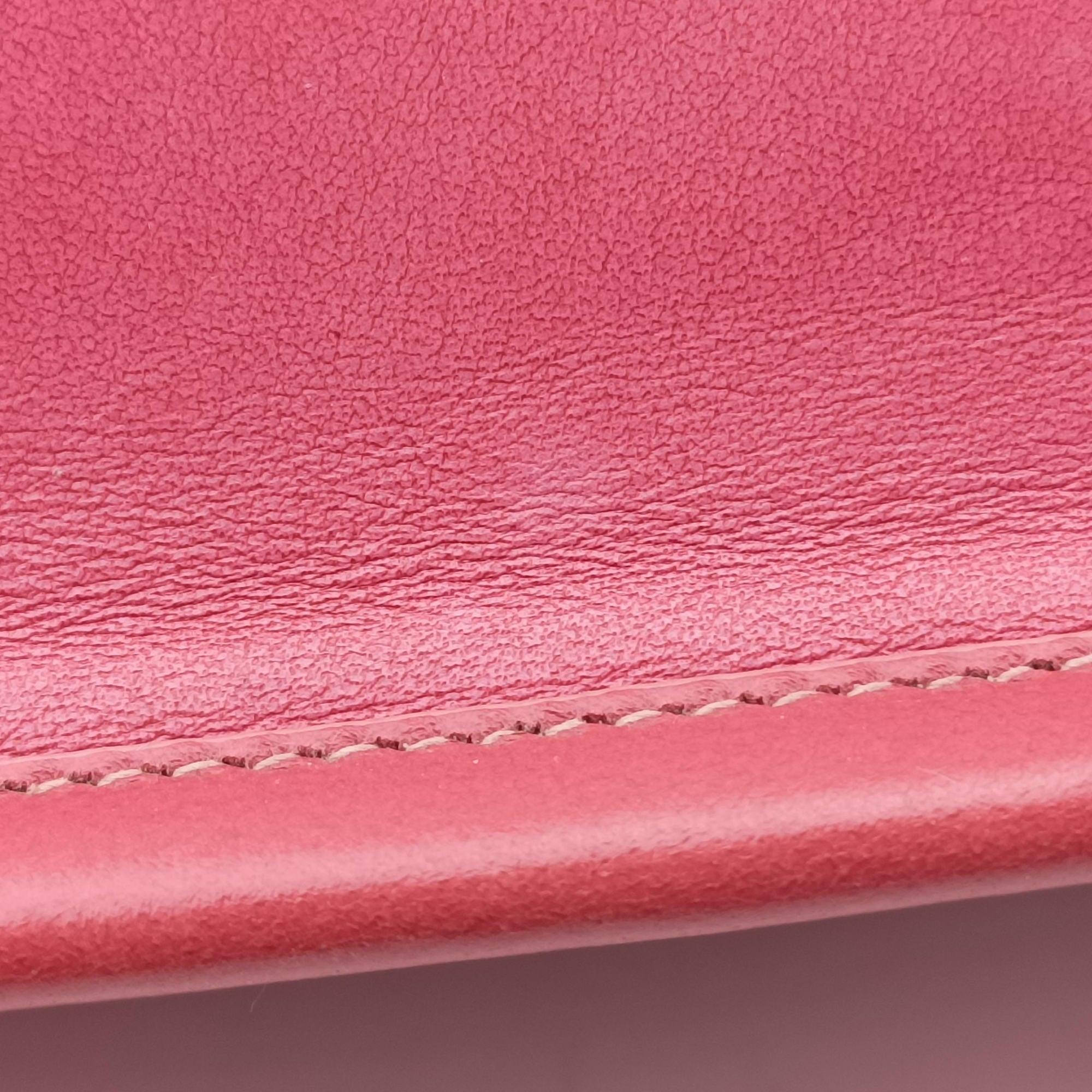Book Tote Bag Pink leather 62-MA-0221ブックトート バッグ ピンク レザー 62-MA-0221
