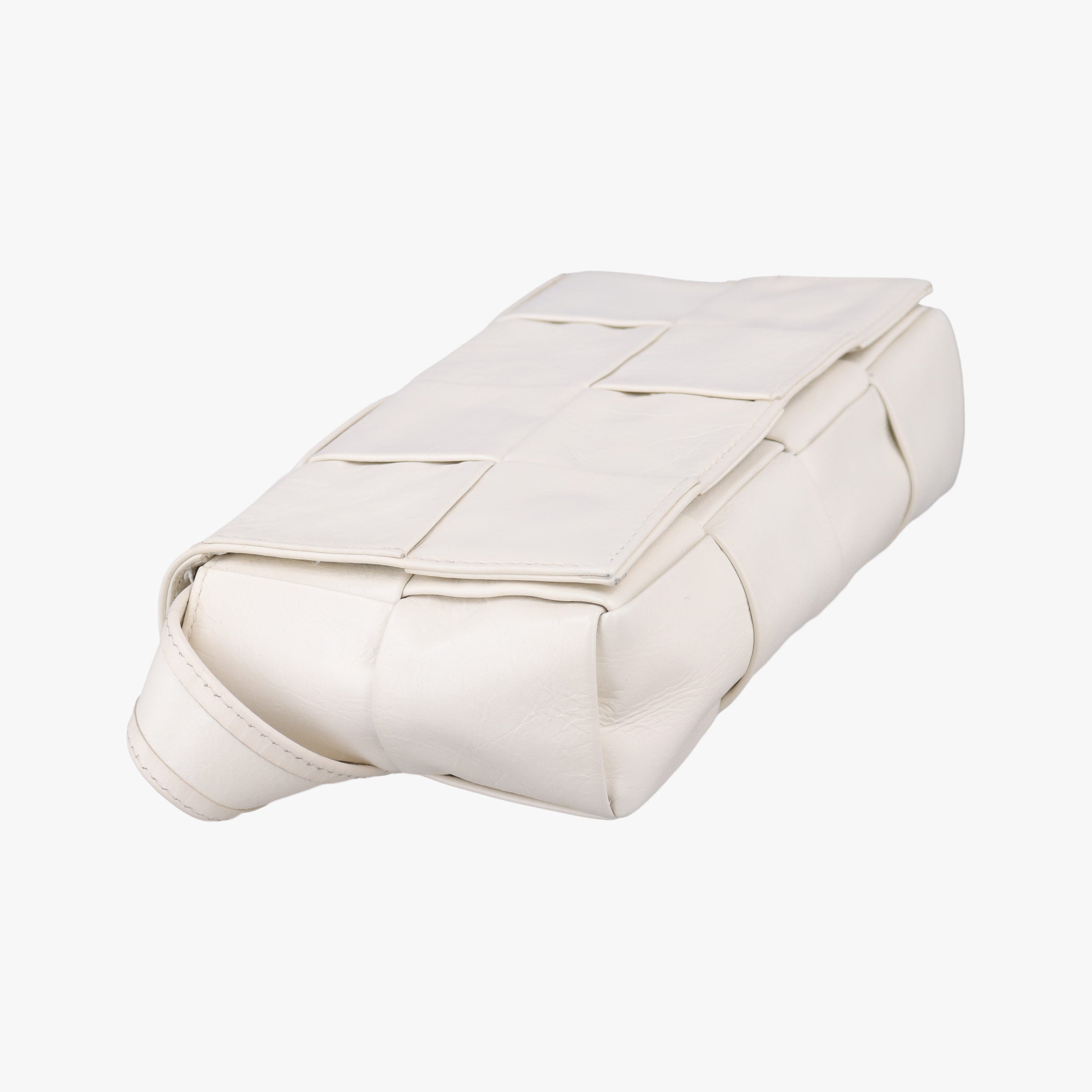 Padded CASSETTE White lambskin IC Chipパデッド カセット ホワイト ラムスキン ICチップ