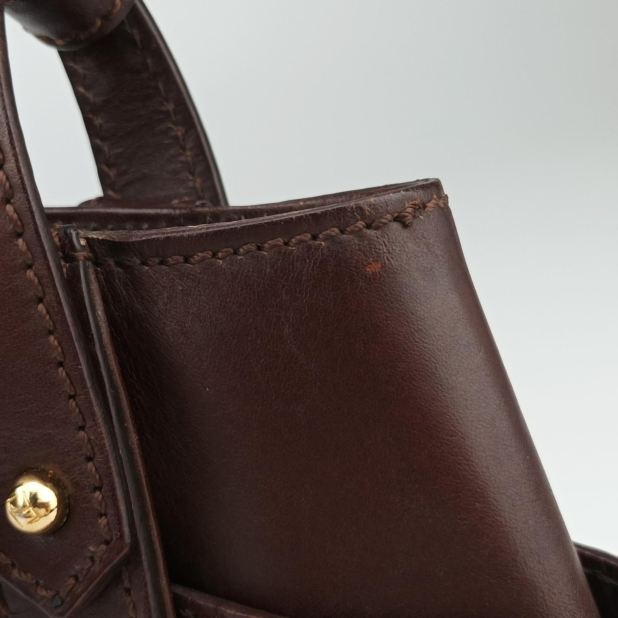 Borsa Brown Leather 8BR423 2415-8BR423-LJ8-048ボルサ ブラウン レザー 8BR423 2415-8BR423-LJ8-048
