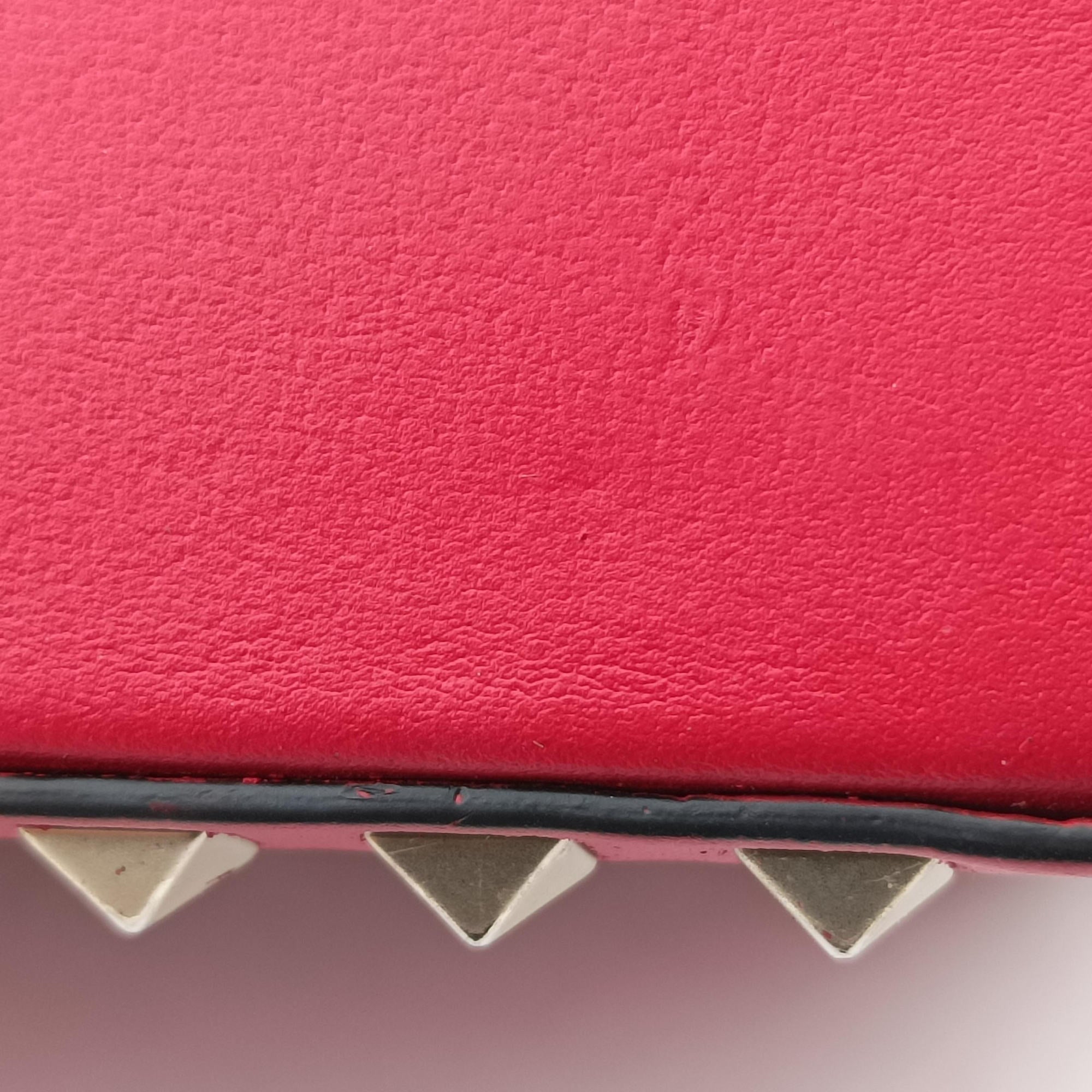 Rockstud Red Leather Lot number unknownロックスタッズ レッド レザー 製番不明