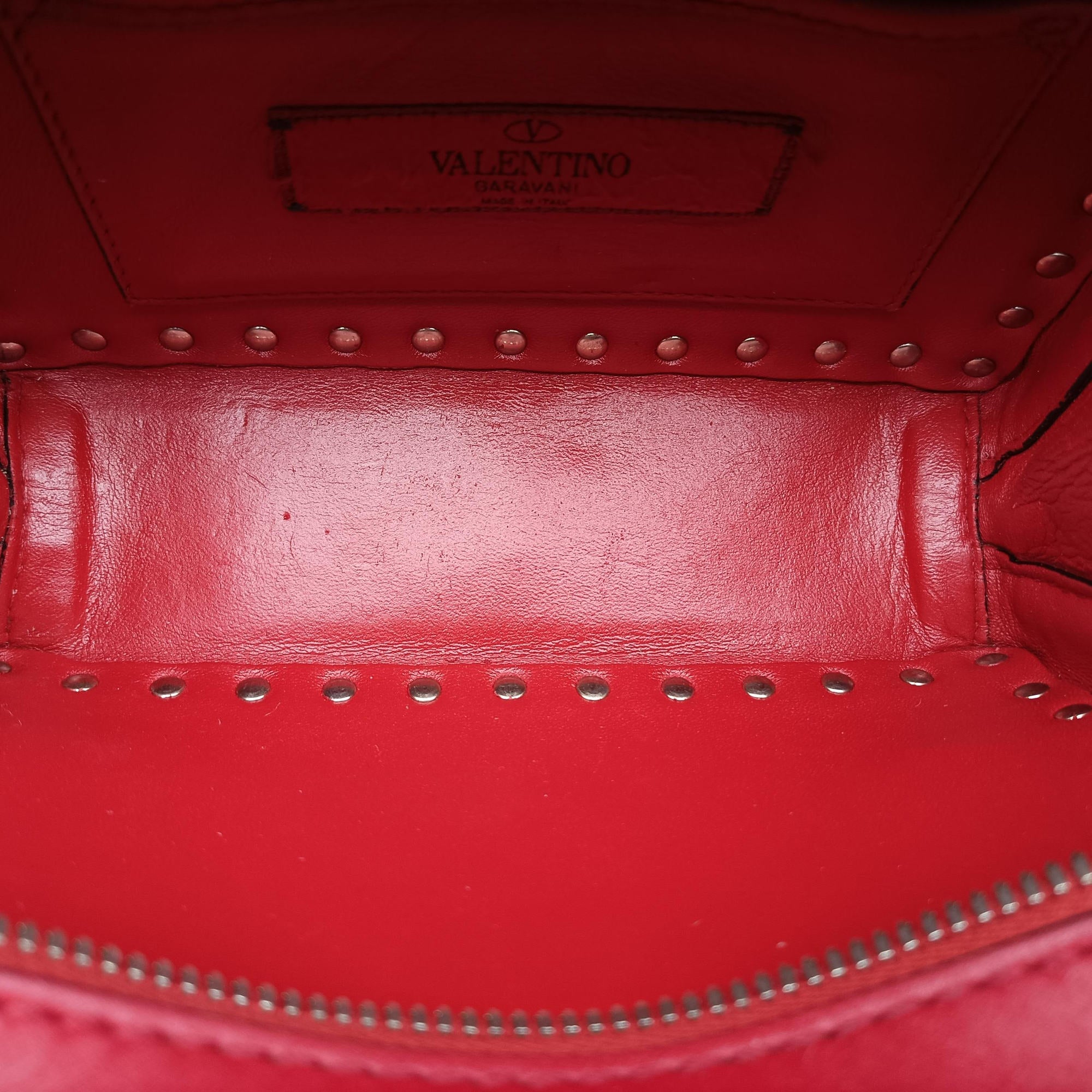 Rockstud Red Leather Lot number unknownロックスタッズ レッド レザー 製番不明
