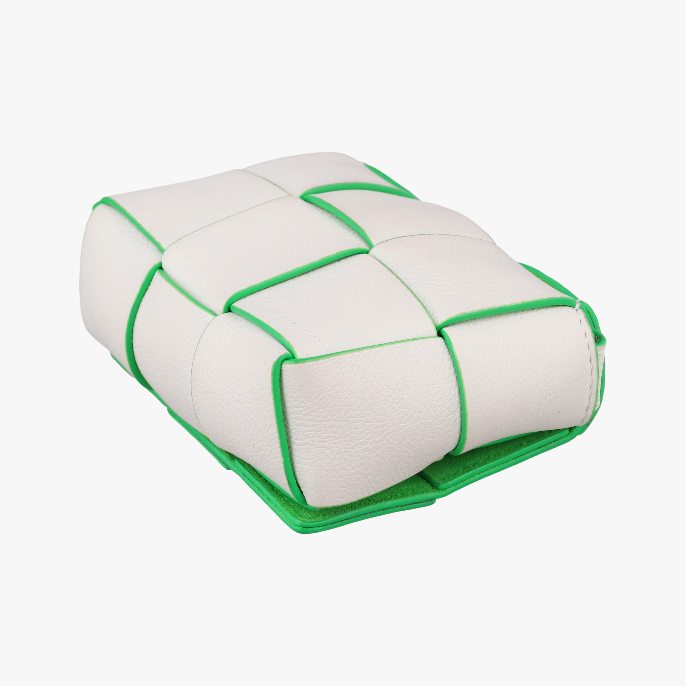 candy cassette White×green Leather IC Chipキャンディ カセット ホワイト×グリーン レザー ICチップ