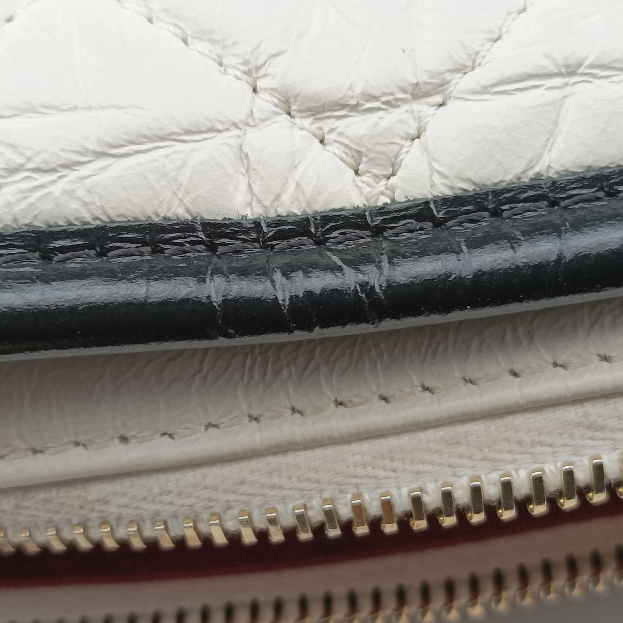 GABRIELLE Black×white lambskin A93824 24573313ガブリエル ブラック×ホワイト ラムスキン A93824 24573313