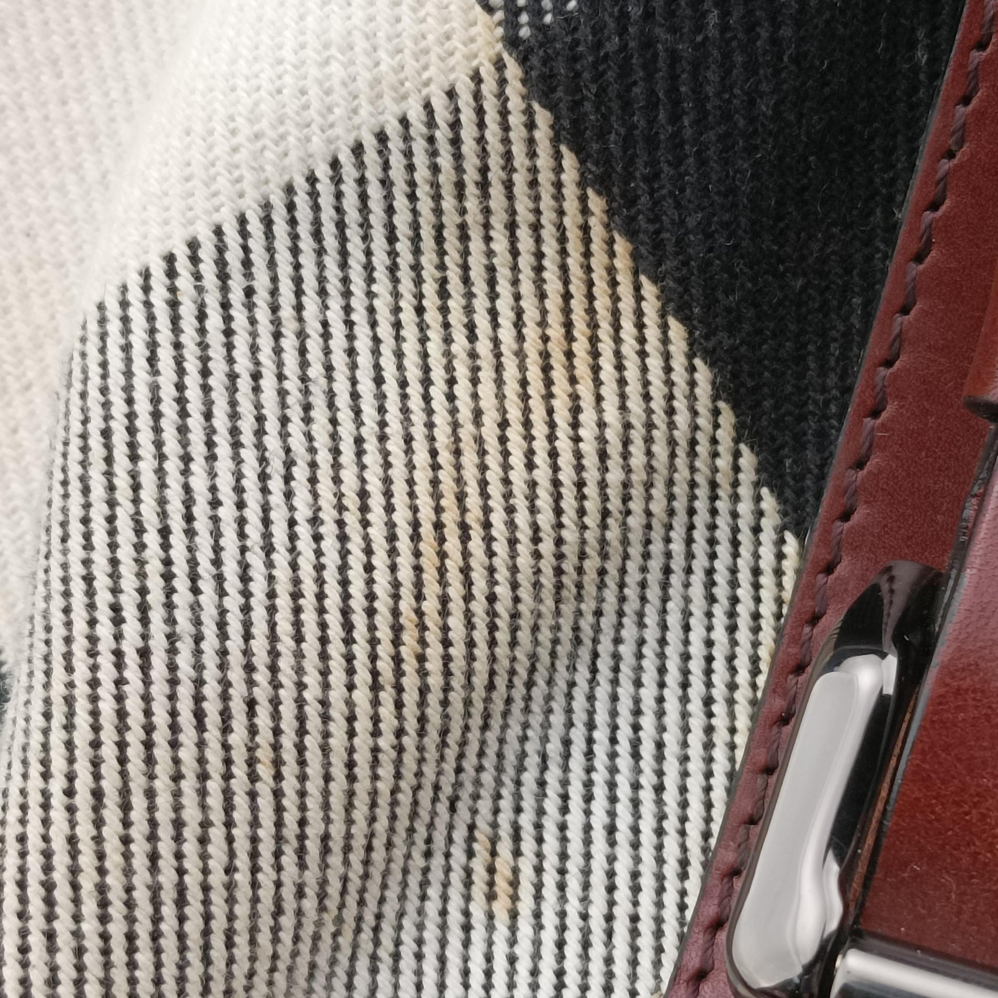 Beat Check Brown × Beige × Black Canvas × Leather ITPELANN5254FIRビートチェック ブラウン × ベージュ × ブラック キャンバス × レザー ITPELANN5254FIR