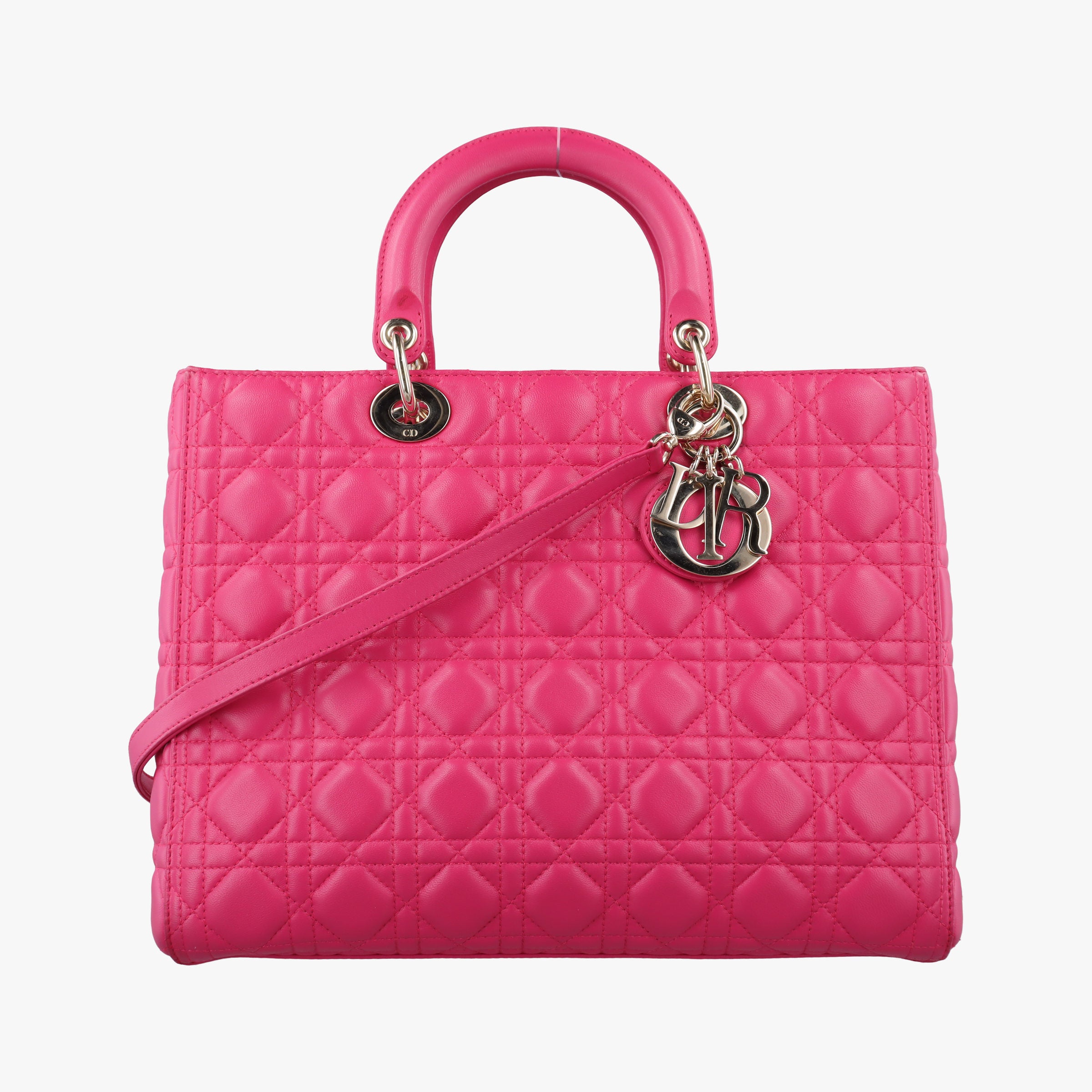 Lady Dior Rose lambskin 18-MA-1112レディディオール ローズ レッド ラムスキン 18-MA-1112
