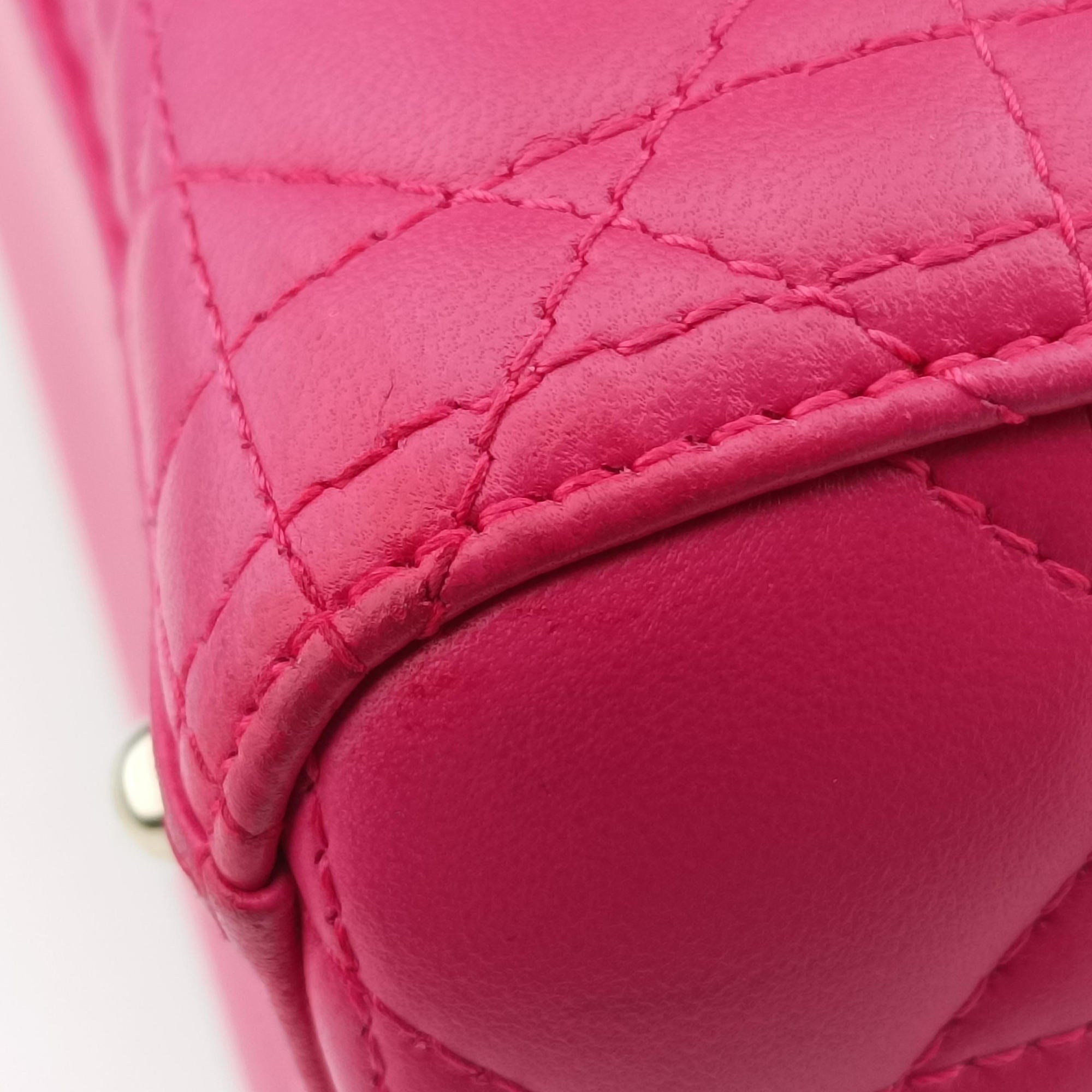 Lady Dior Rose lambskin 18-MA-1112レディディオール ローズ レッド ラムスキン 18-MA-1112