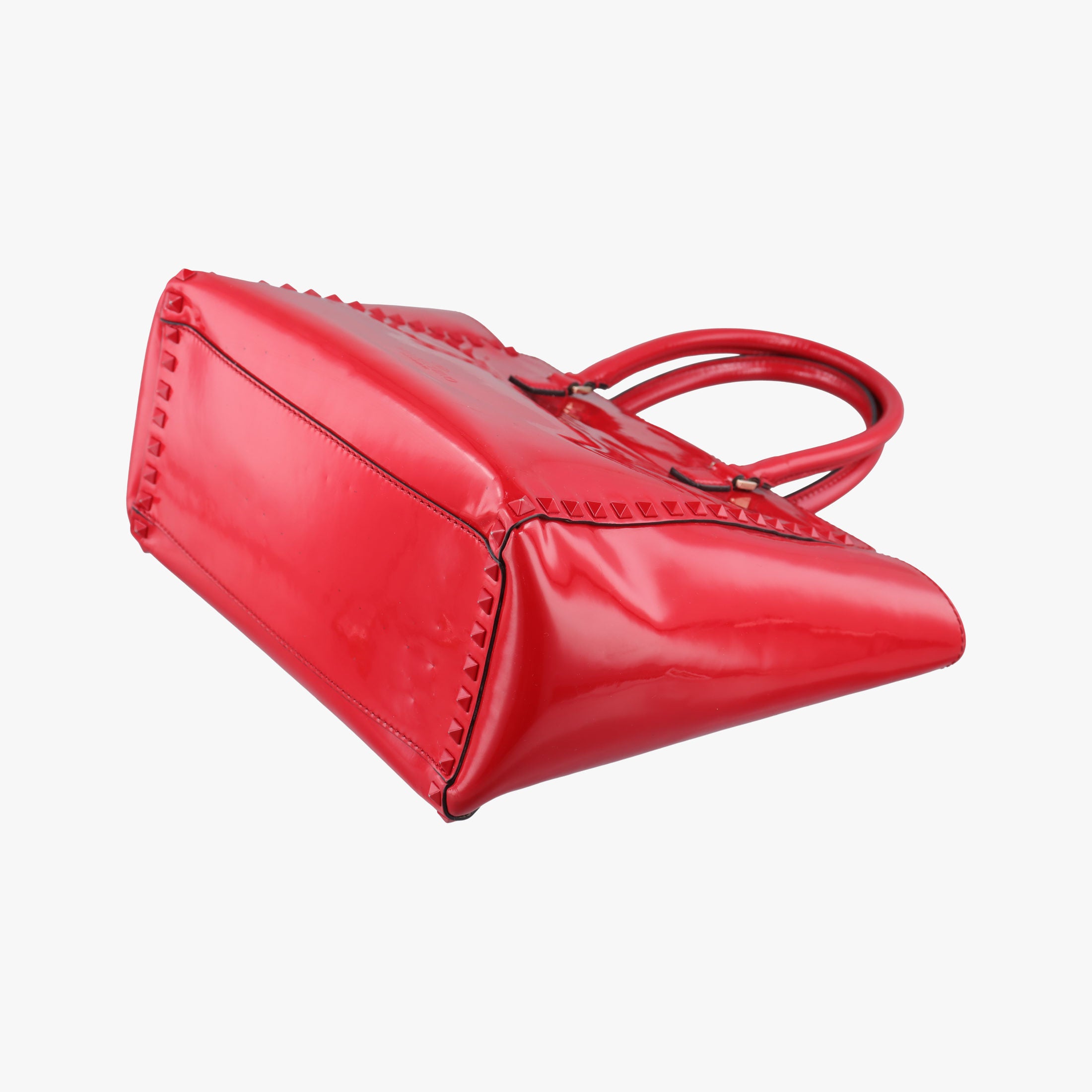 Rockstud Red Patent Leather Lot number unknownロックスタッズ レッド パテント 製番不明