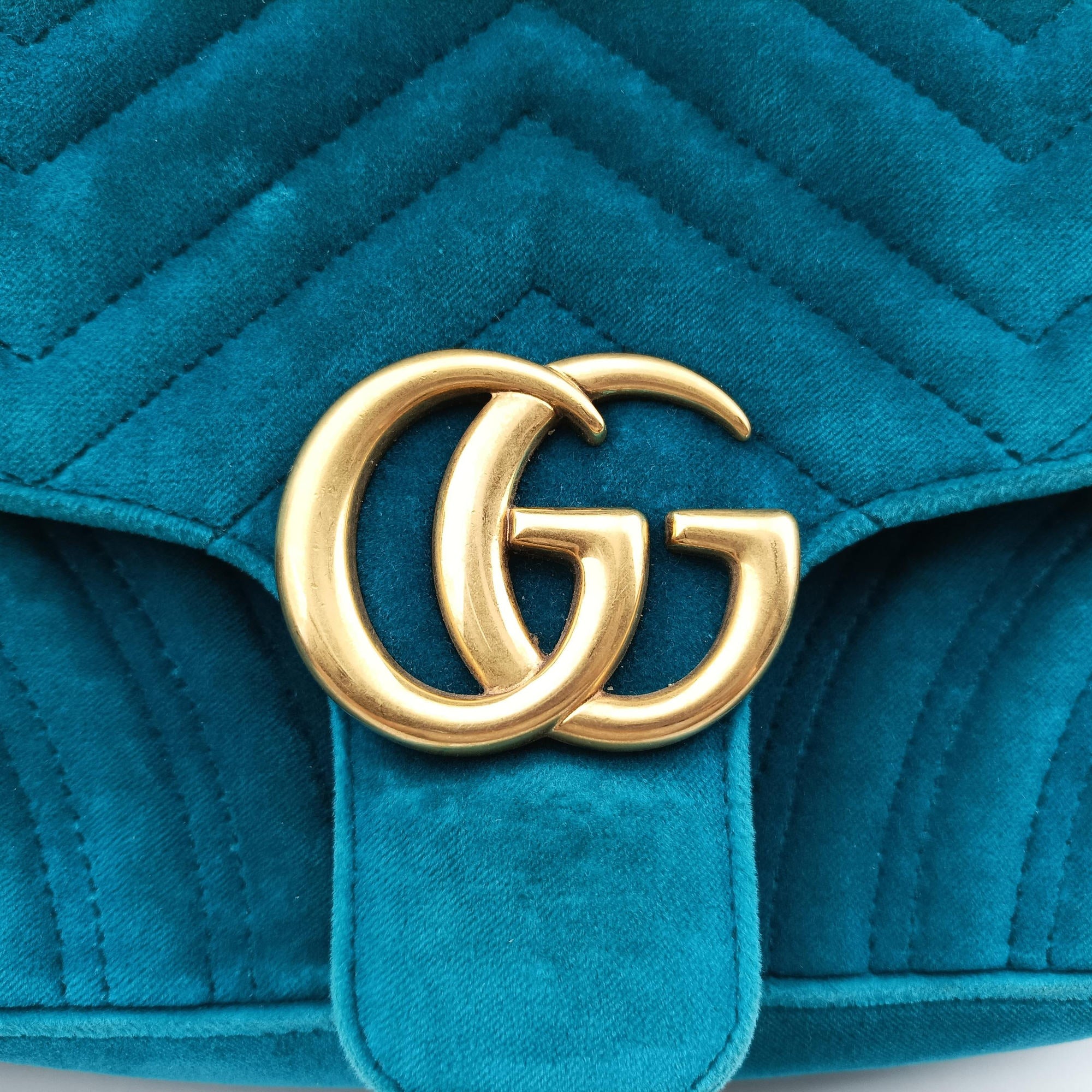 GG Marmont Blue velour 443497 H023704654GGマーモント ブルー ベロア 443497 H023704654
