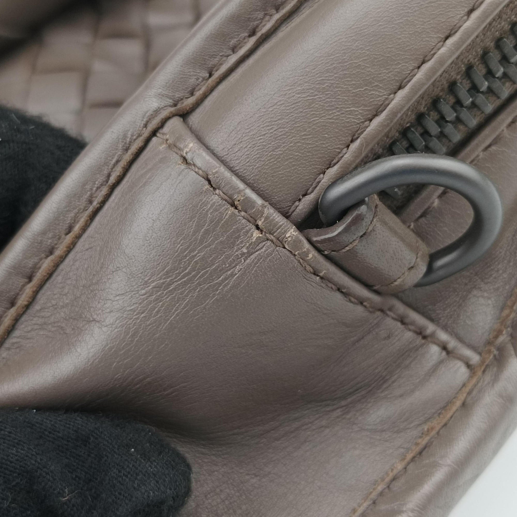 Intrecciato Brown lambskin B00836935Hイントレチャート ブラウン ラムスキン B00836935H