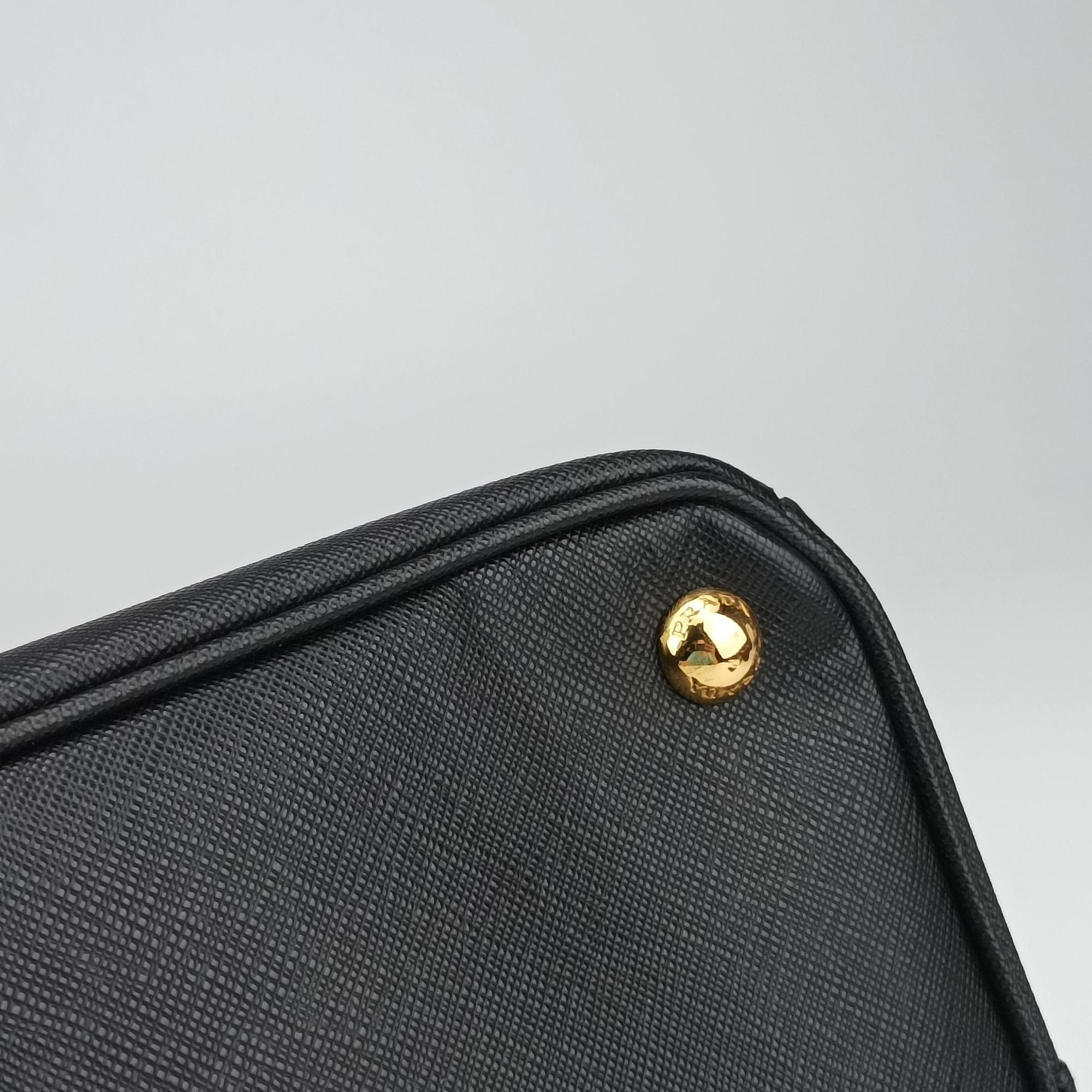 Galleria Black SAFFIANO Leather 1BA274 158 31/Uガレリア ブラック サフィアーノレザー 1BA274 158 31/U