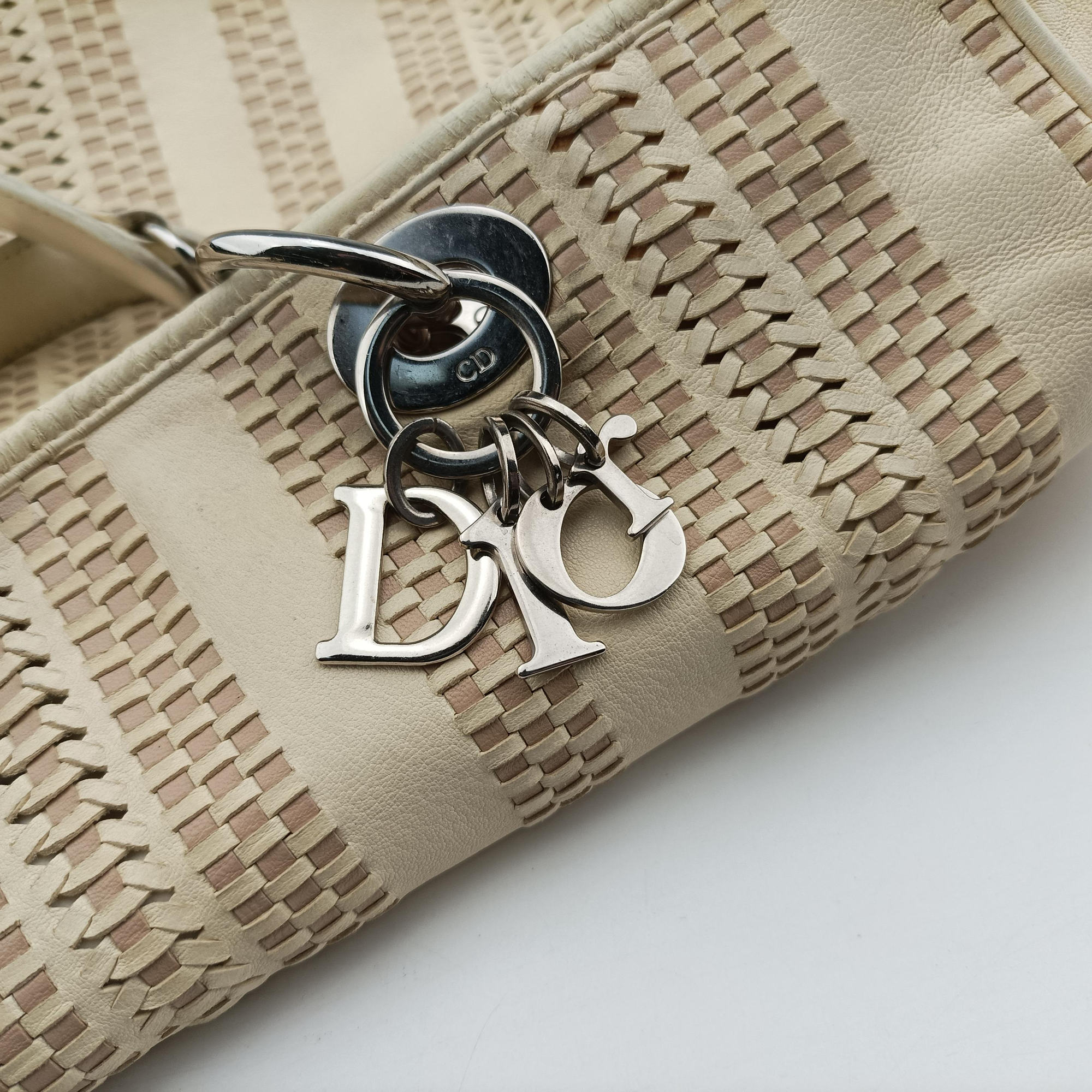 Soft Lady Dior Beige Leather 94-MA-0098レディ ディオール ソフト ベージュ レザー 94-MA-0098