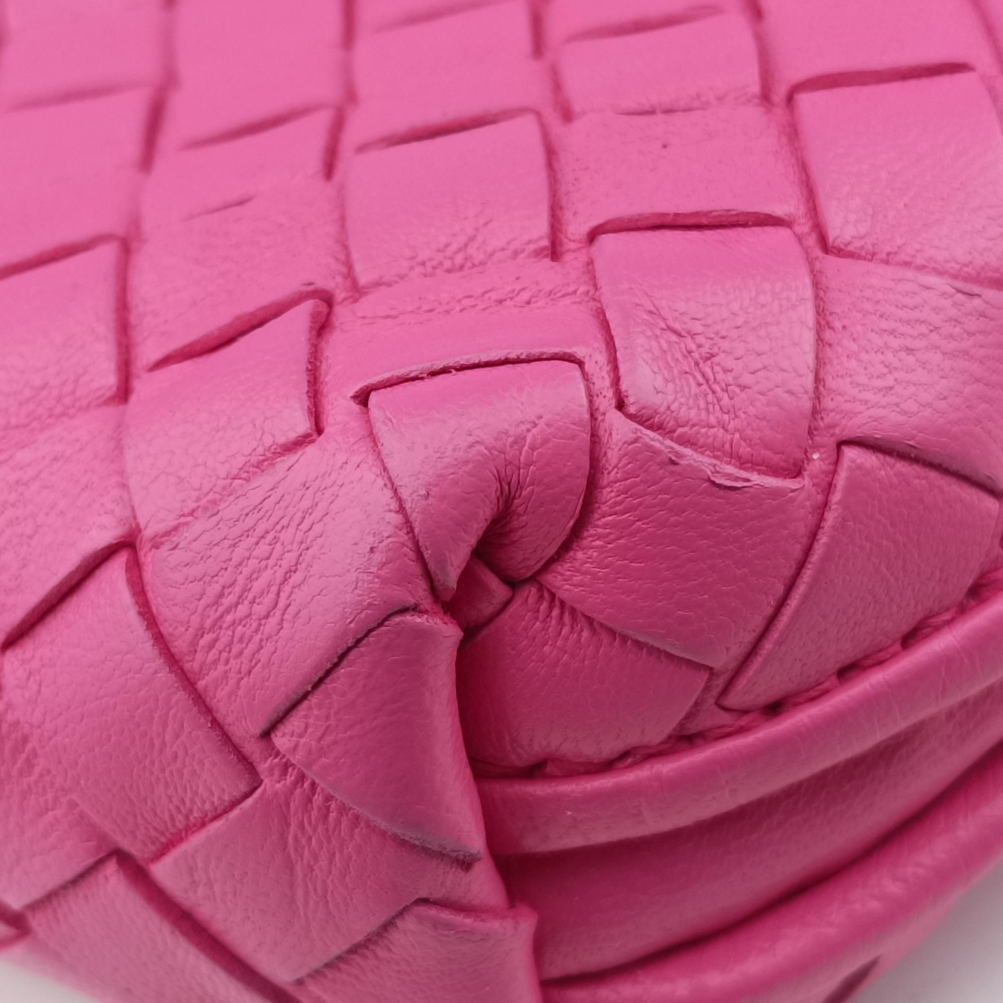 NODINI Intrecciato Rose lambskin B03158293Yノディーニ イントレチャート ローズ レッド ラムスキン B03158293Y