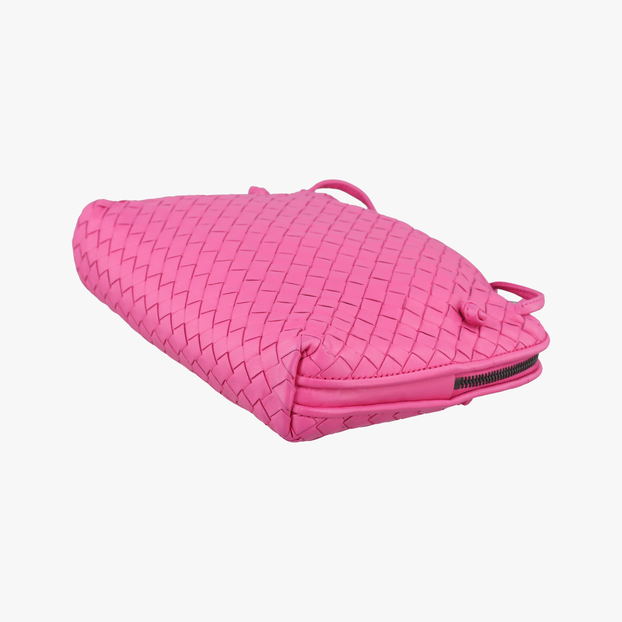 NODINI Intrecciato Rose lambskin B03158293Yノディーニ イントレチャート ローズ レッド ラムスキン B03158293Y