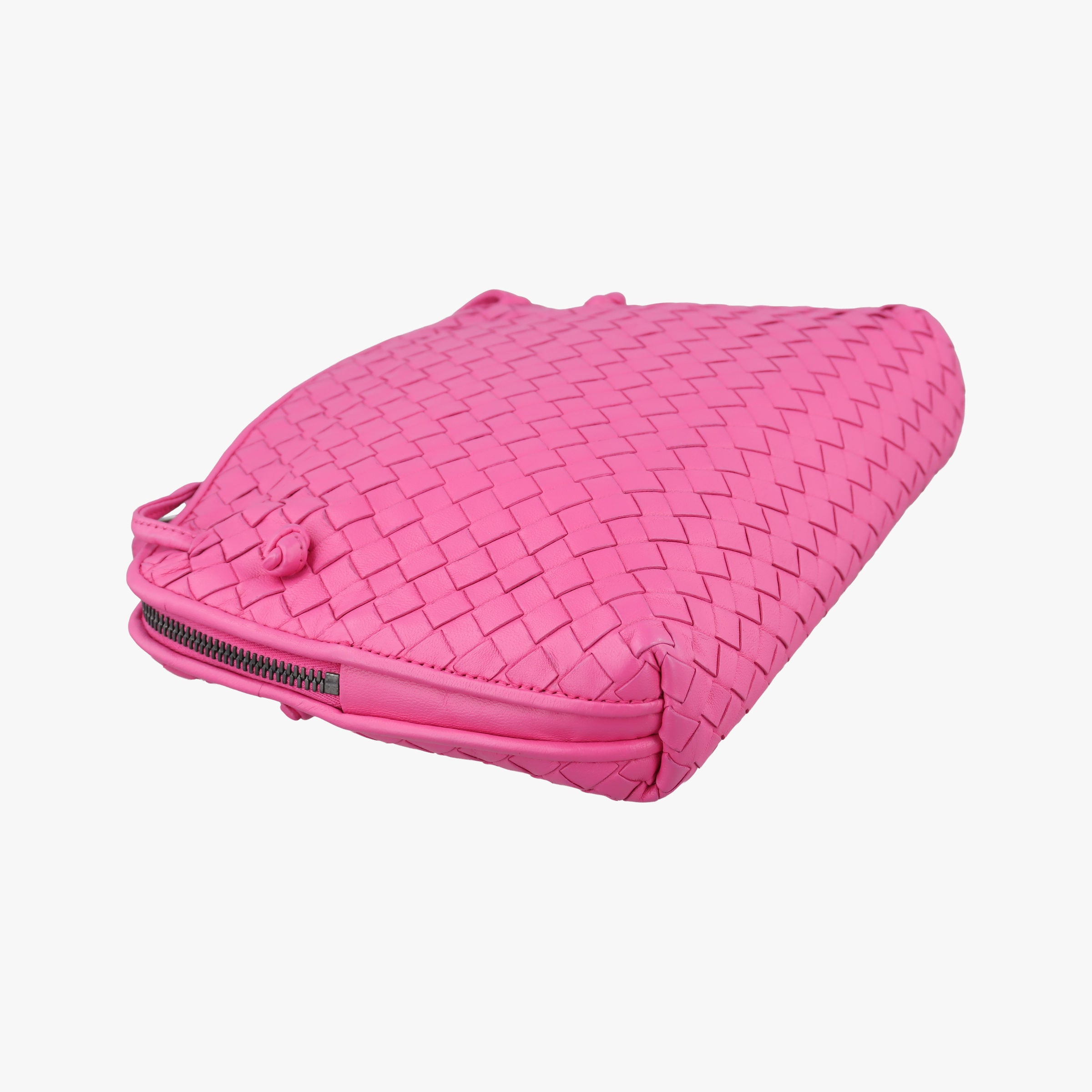NODINI Intrecciato Rose lambskin B03158293Yノディーニ イントレチャート ローズ レッド ラムスキン B03158293Y