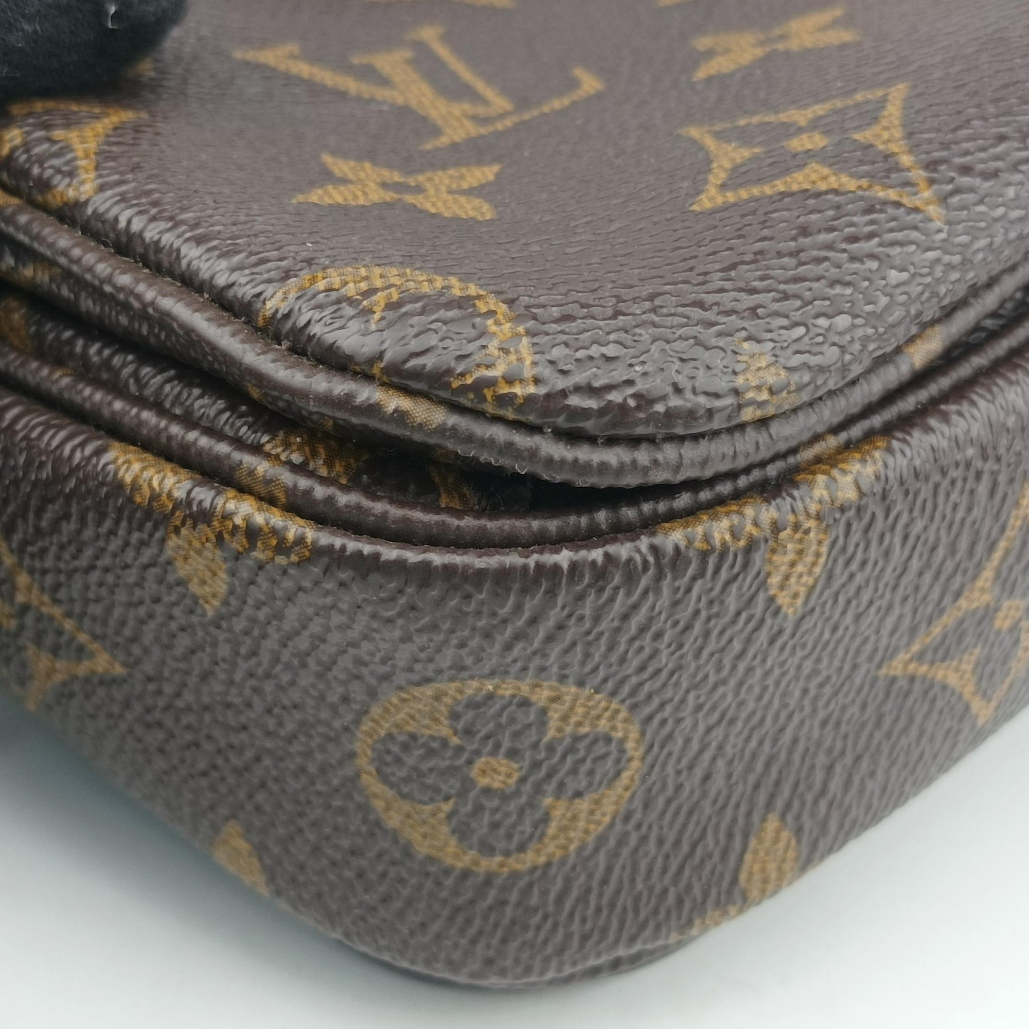 Pre-owned Louis Vuitton Pochette Metis MM Brown Monogram Canvas M44875 shoulderbag | stylenewstar