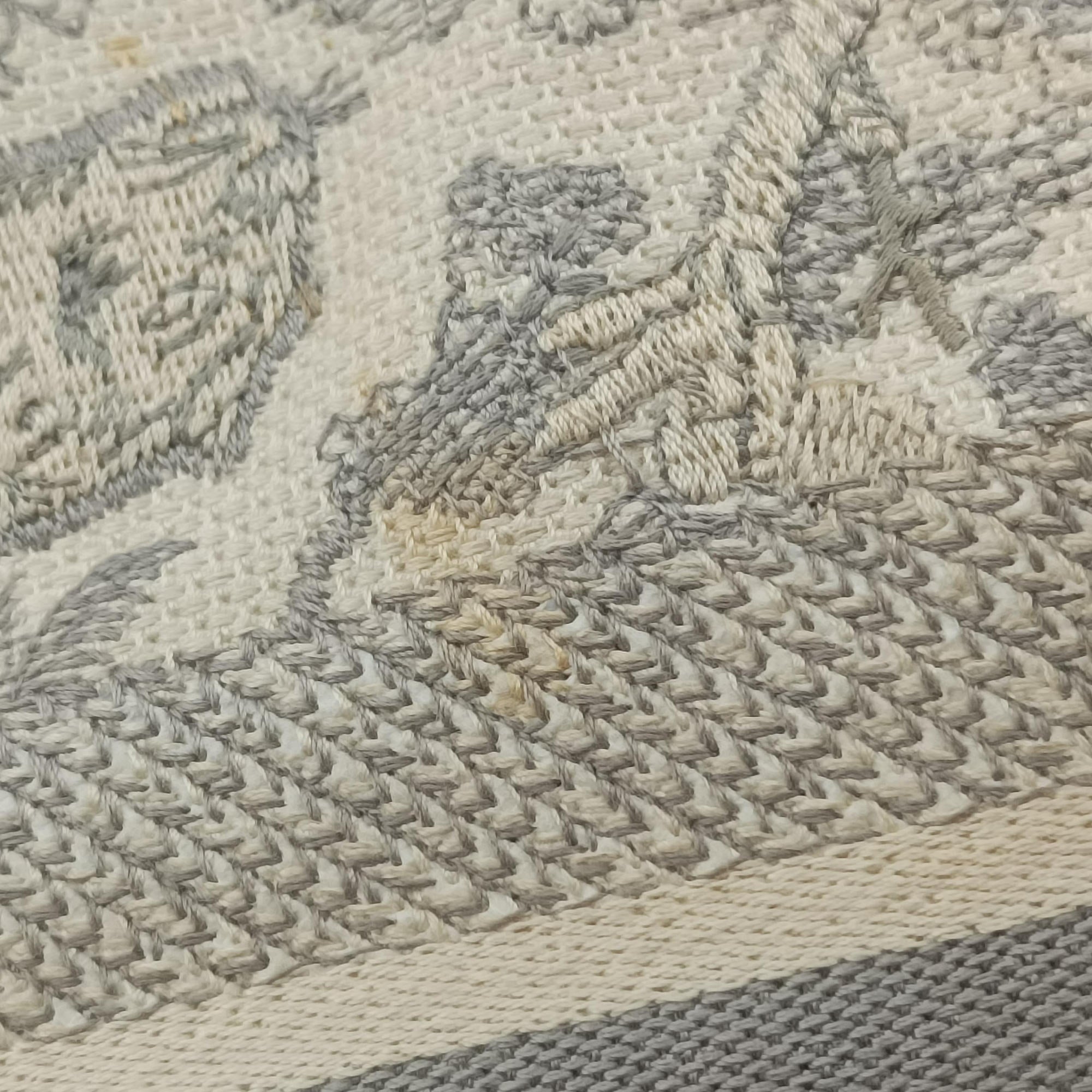 Toile de Jouy Grey canvas 50-MA-1212 IC Chipトワルドジュイ グレー キャンバス 50-MA-1212 ICチップ