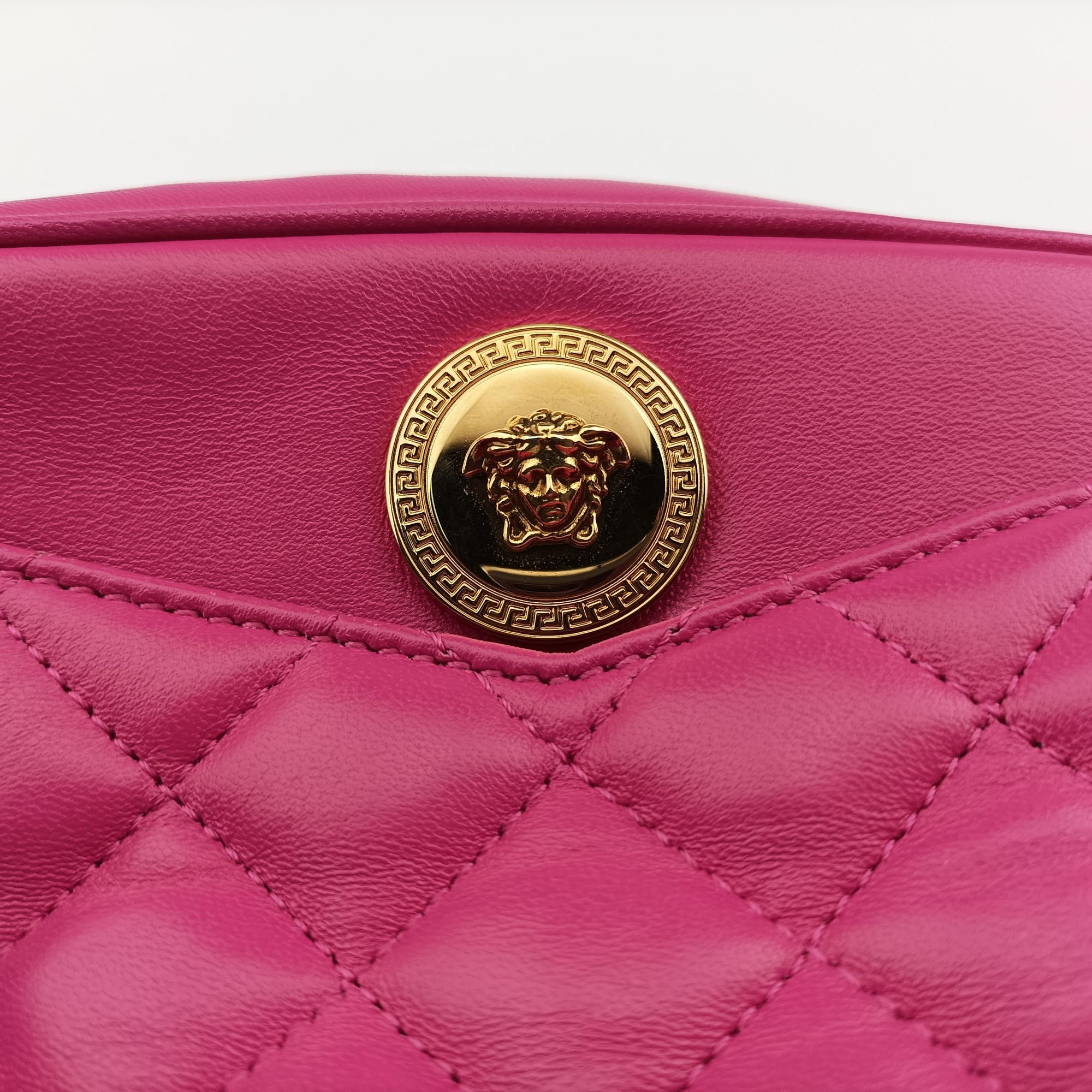 La Medusa Camera Rose Leather ラ メドゥーサ カメラ ローズ レッド レザー
