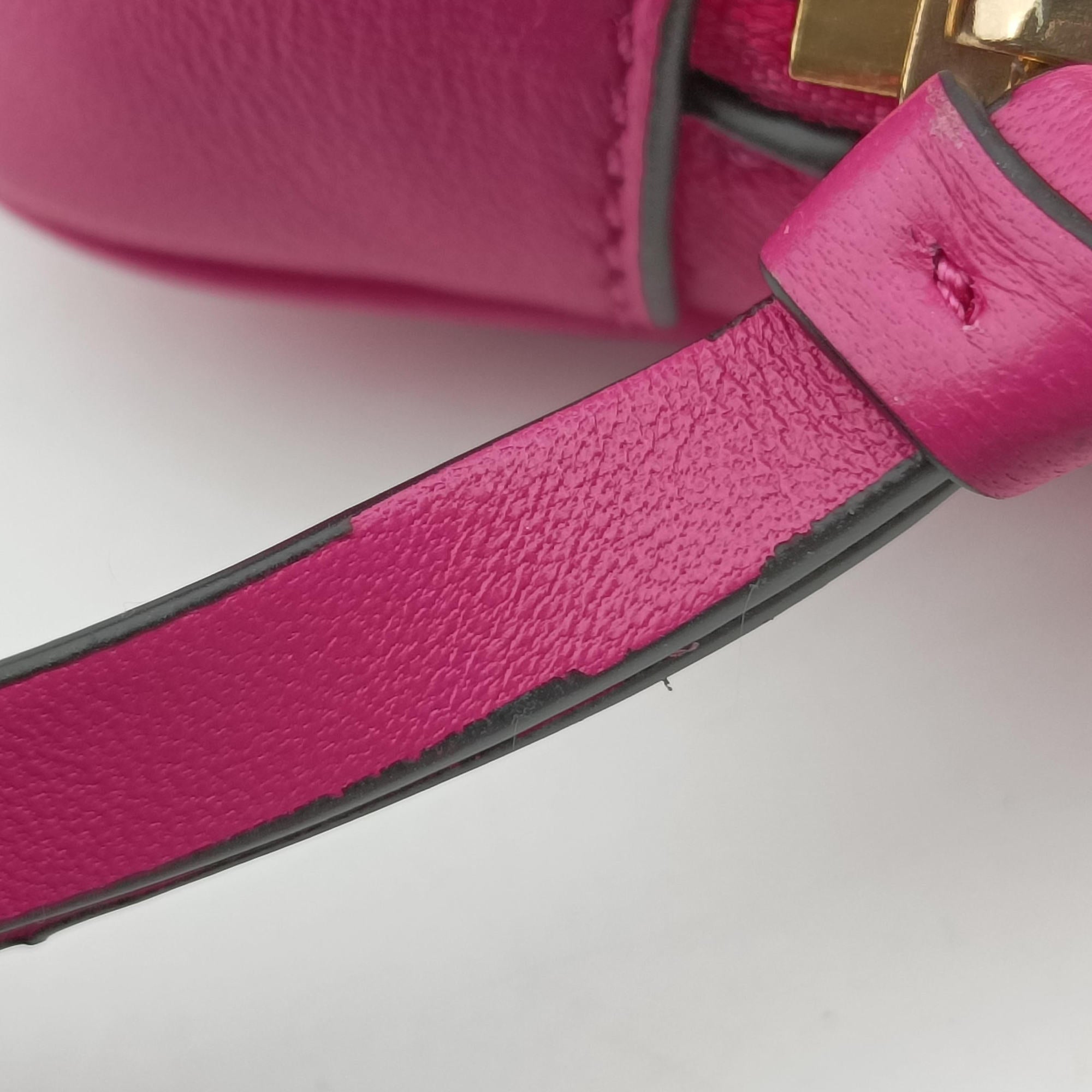 La Medusa Camera Rose Leather ラ メドゥーサ カメラ ローズ レッド レザー