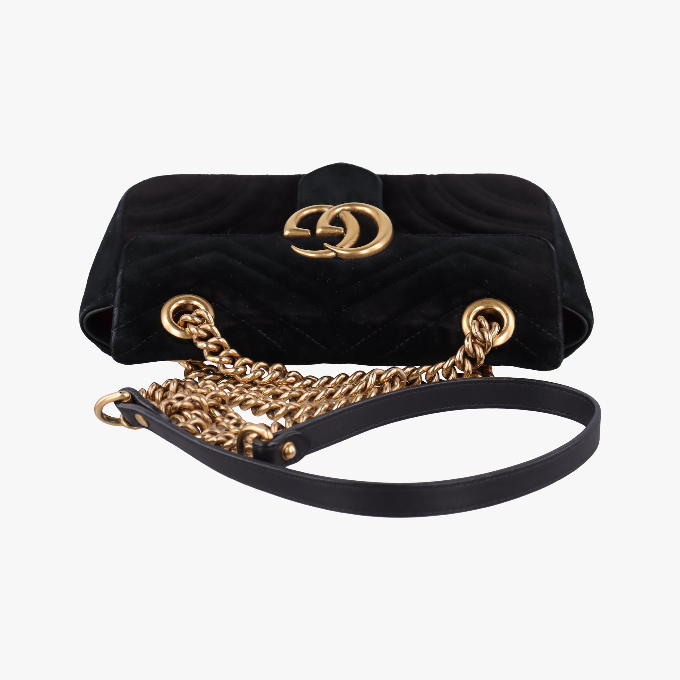 GG Marmont Black velour 446744 G021908351GGマーモント ブラック ベロア 446744 G021908351