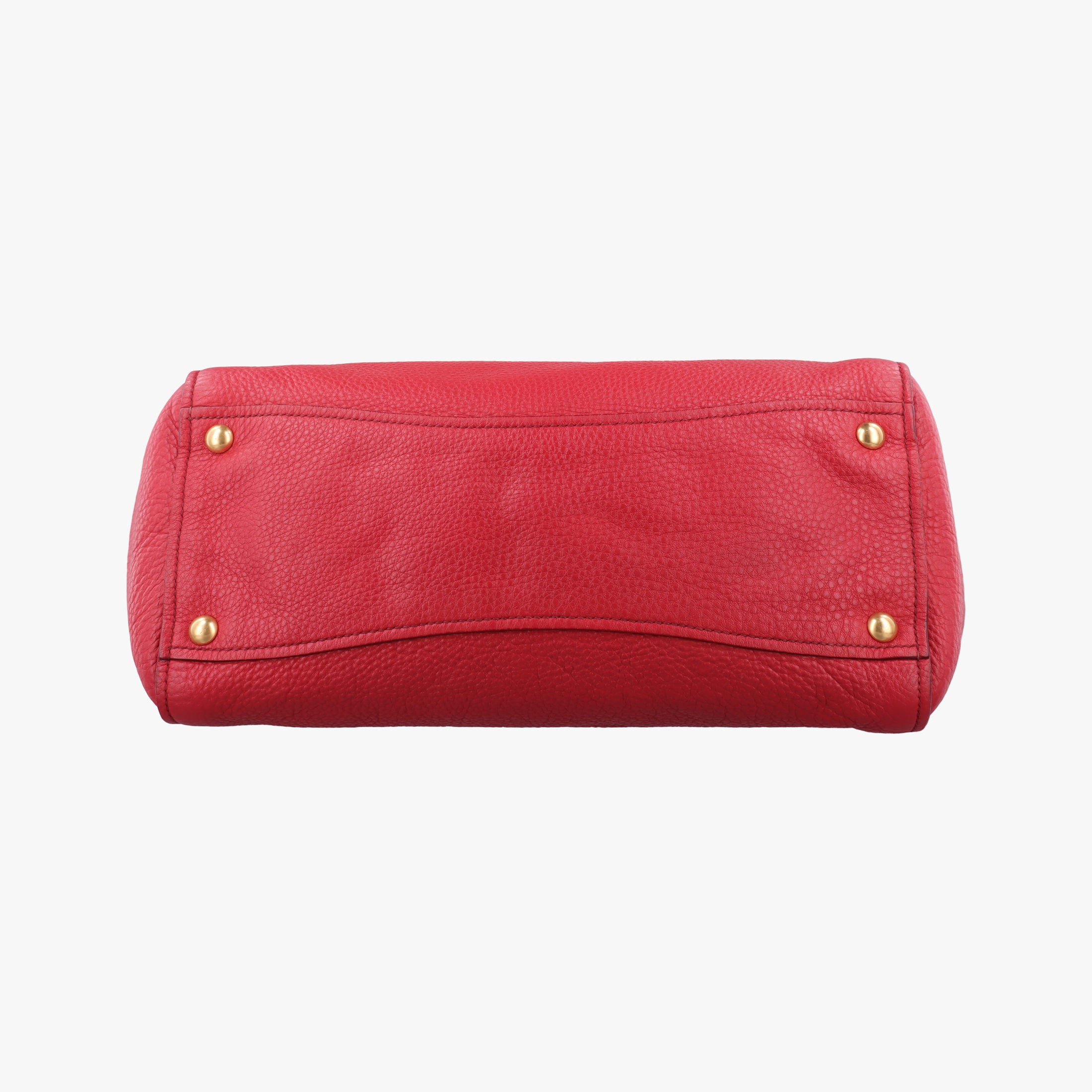Vitello Caribu Front Zip Pocket Tote Red Leather RN0908 25ヴィテッロ カリブー フロントジップ ポケット トート レッド レザー RN0908 25