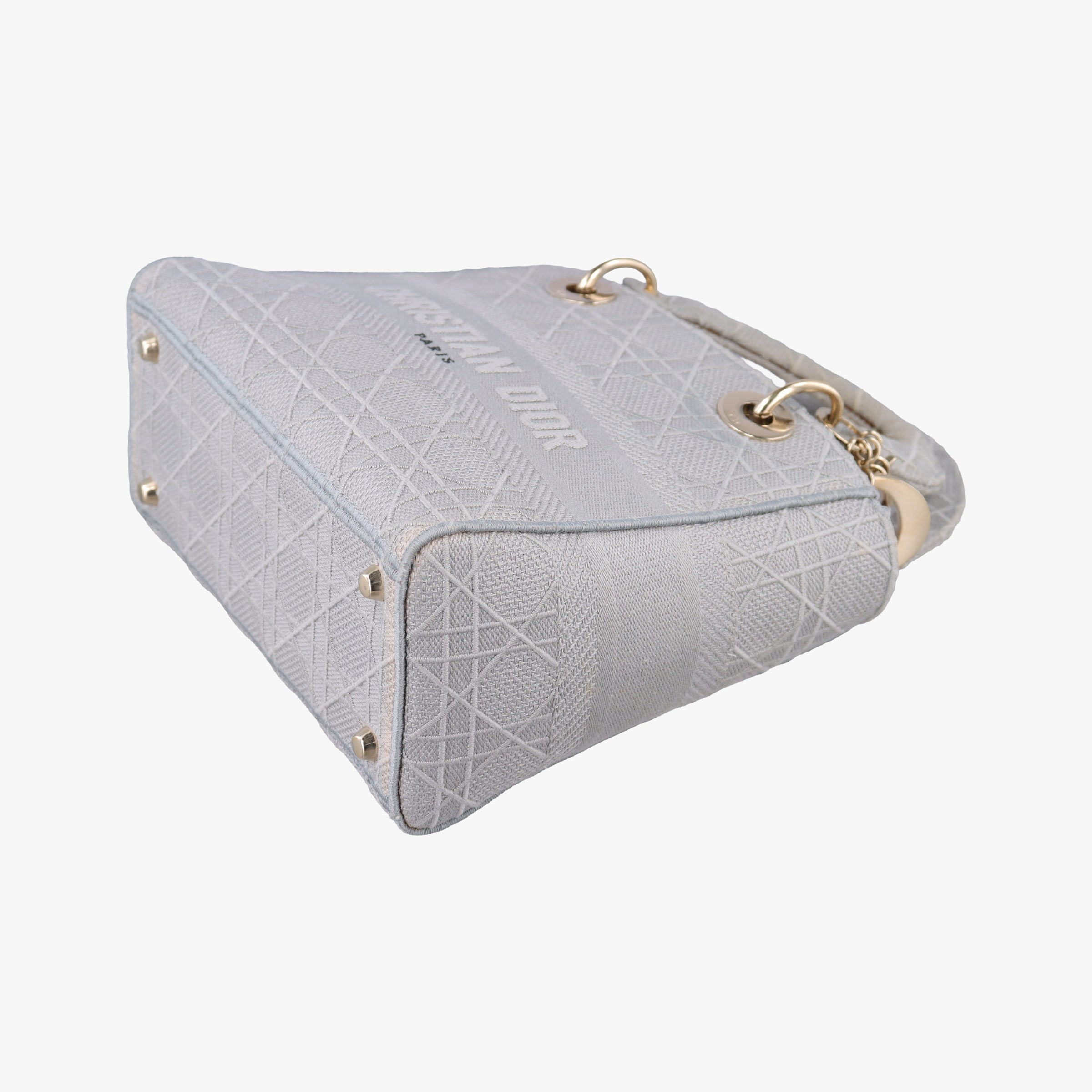 Lady Dior D-lite Grey Jacquard 50-MA-0290 IC Chipレディディオール D-lite グレー ジャガード 50-MA-0290 ICチップ