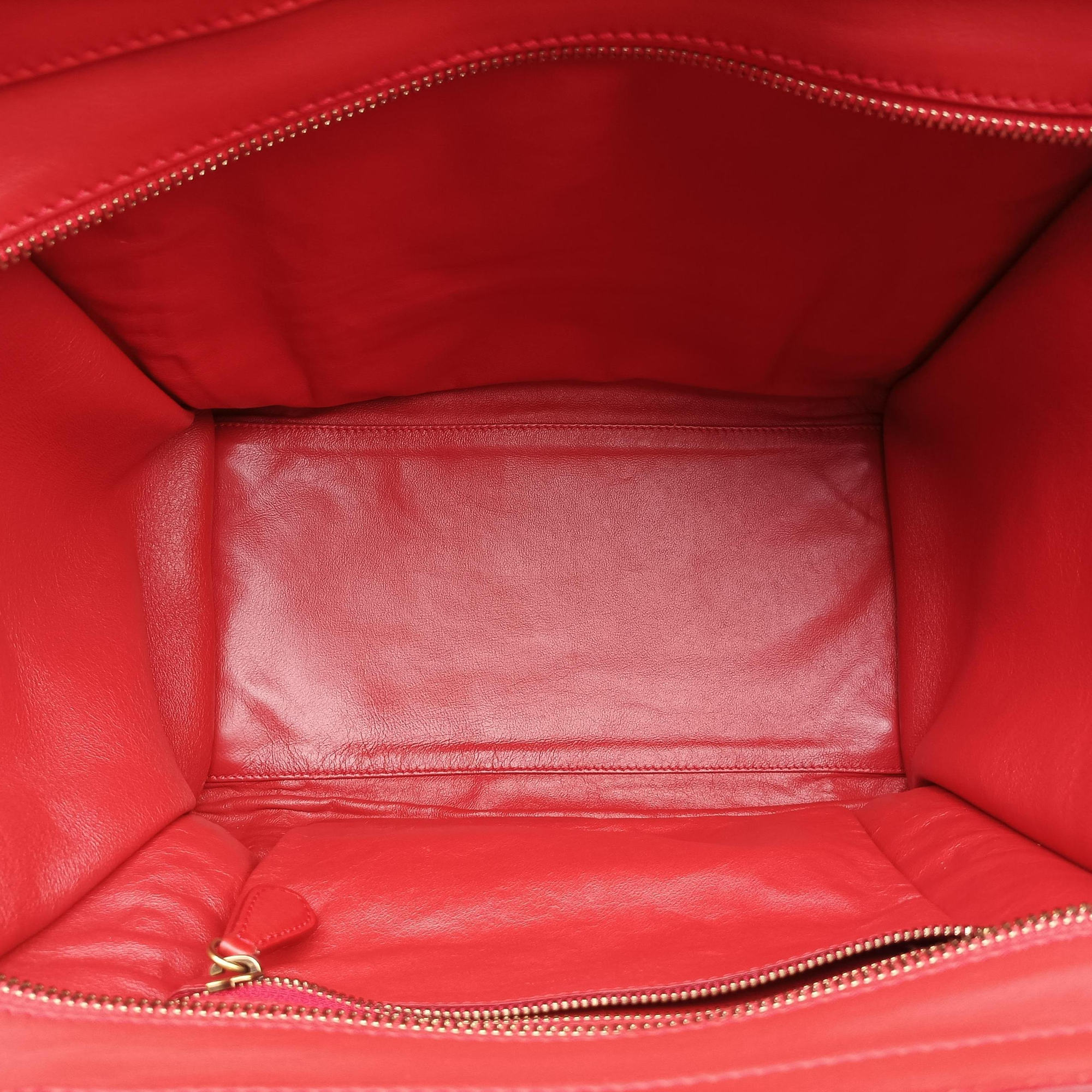 Luggage Micro shopper Red Leather F-CE-0151ラゲージマイクロショッパー レッド レザー F-CE-0151