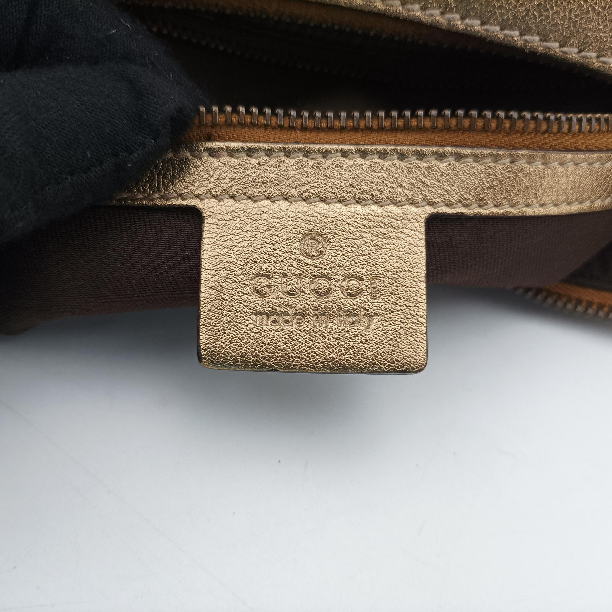 Babouska Heart Hobo khaki×golden PVC coated canvas 211965 F3936531バブースカ ハート ホーボー カーキ×ゴールド PVCコーティングキャンバス 211965 F3936531