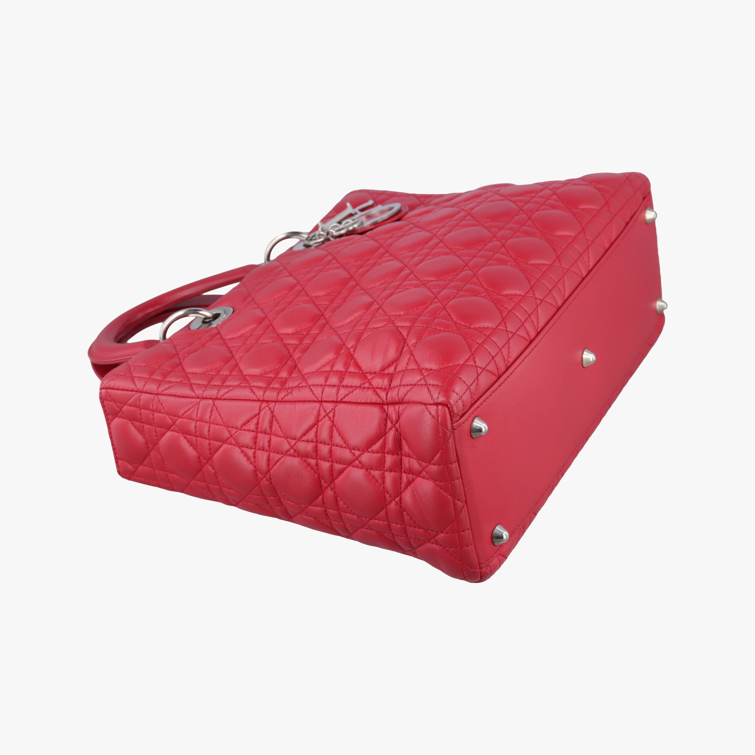 Lady Dior Red lambskin 08-MA-0161レディディオール レッド ラムスキン 08-MA-0161