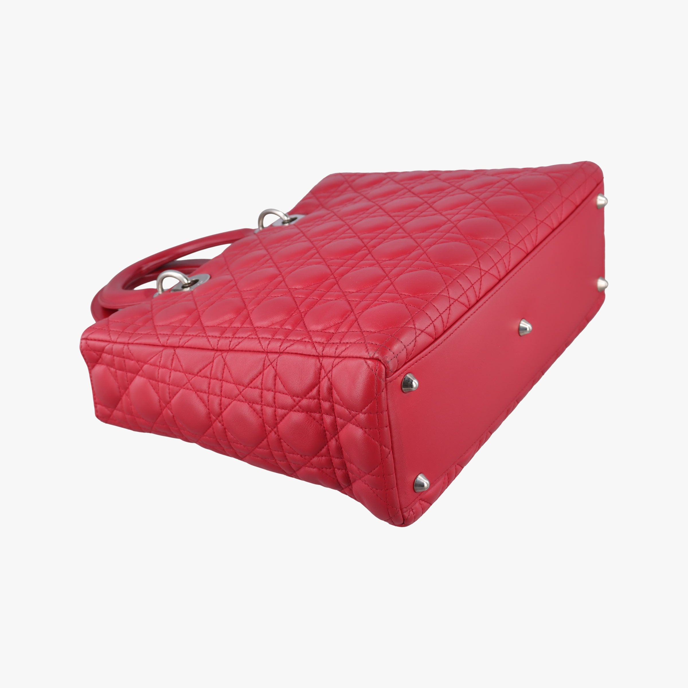 Lady Dior Red lambskin 08-MA-0161レディディオール レッド ラムスキン 08-MA-0161