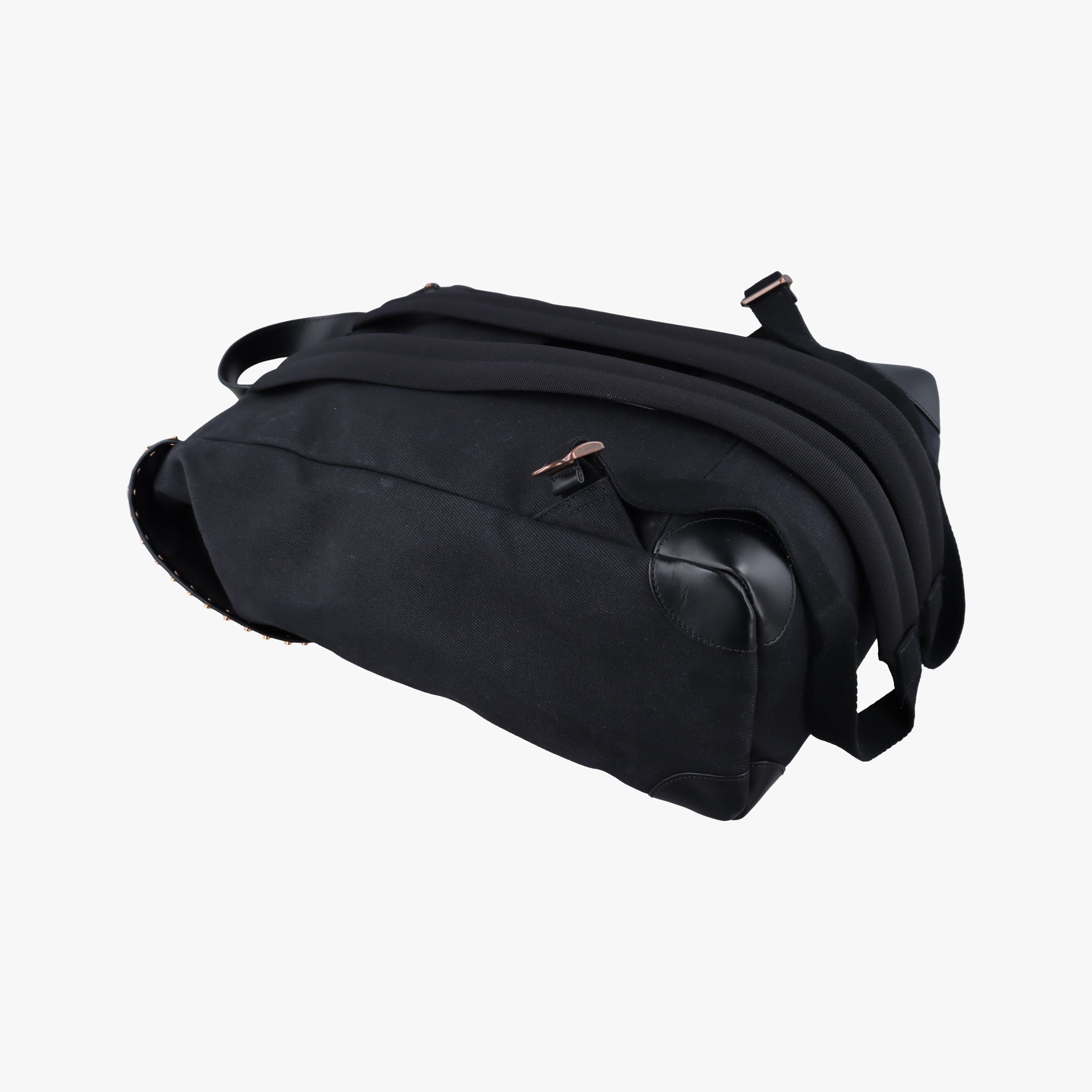 RiderBlackCanvas × Calfskin Leather ZE F 0156ライダーブラックキャンバス × カーフレザーZE F 0156