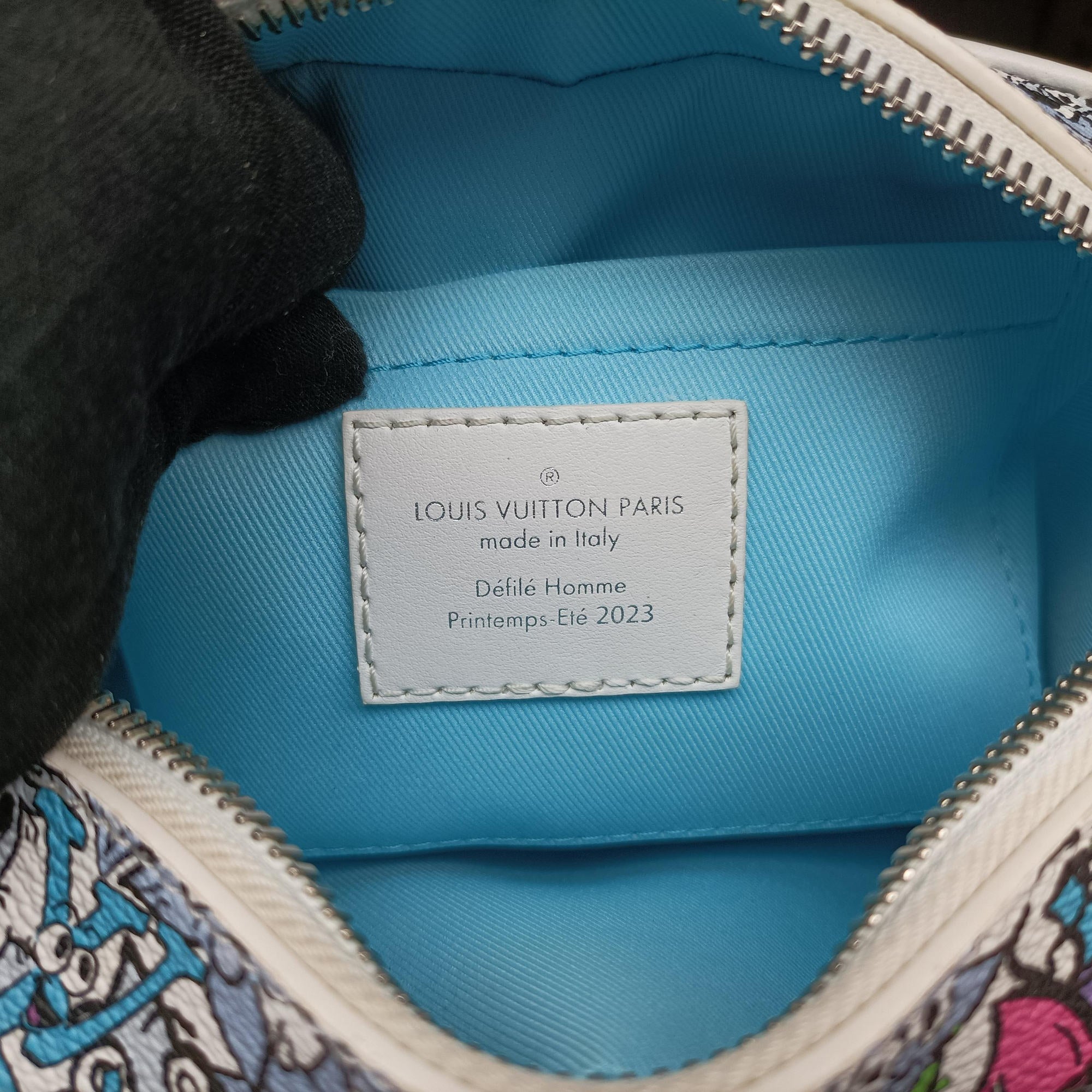 Mini Soft Trunk White×multicolor Monogram Comics M82008 IC Chipミニソフトトランク ホワイト×マルチカラー モノグラムコミック M82008 ICチップ