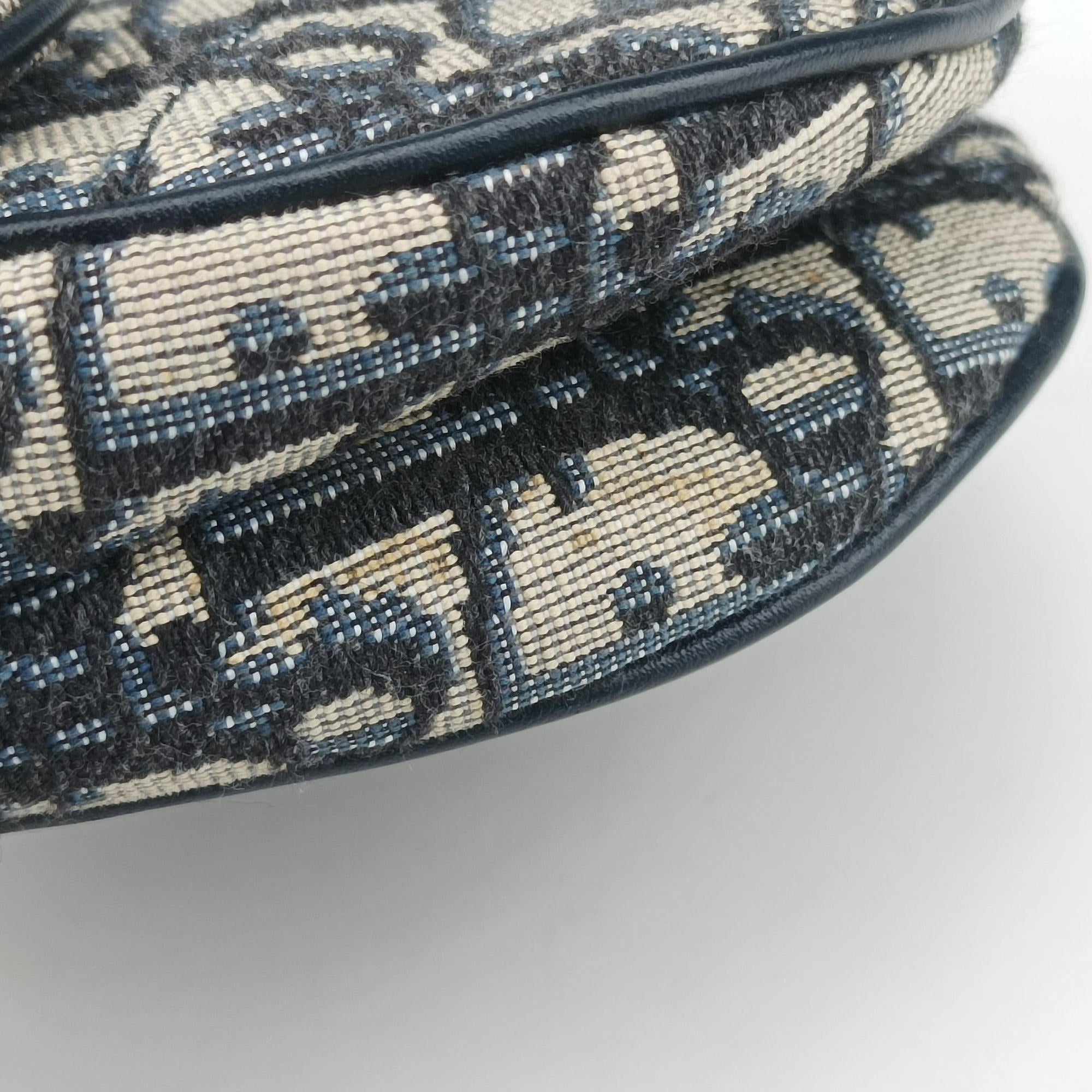 Saddle Navy×grey Jacquard × Leather 03-RU-0178サドル ネイビー×グレー ジャガード×レザー 03-RU-0178