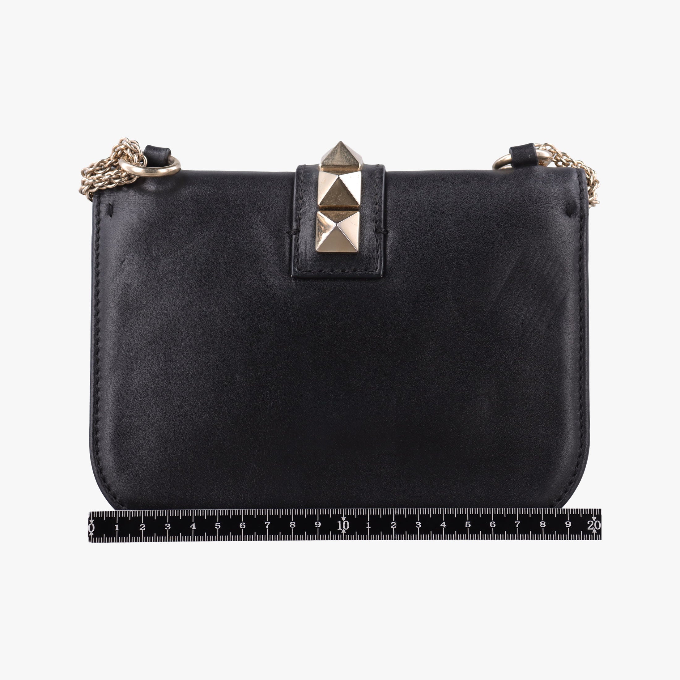 Rockstud Glam Lock Black Leather BL-L312VIT2ロックスタッズグラムロックスモール ブラック レザー BL-L312VIT2