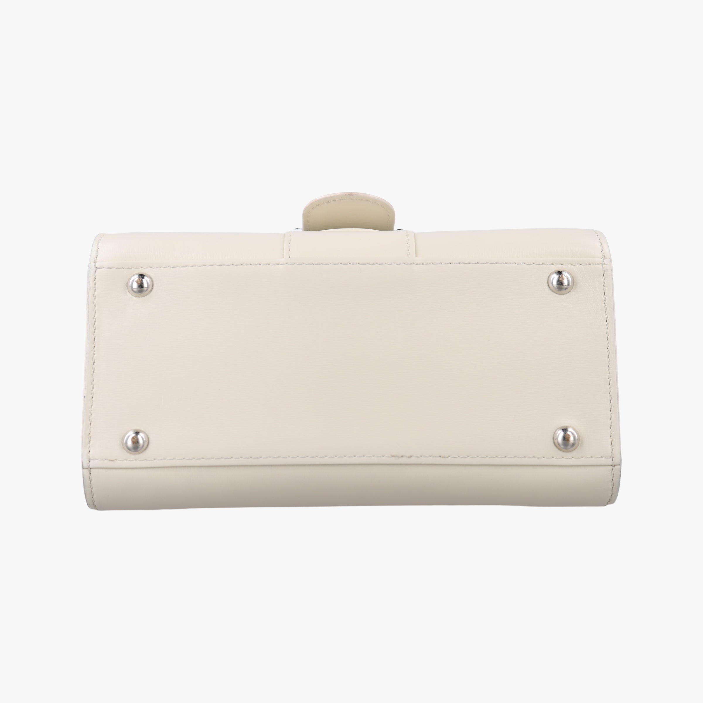 Pre-owned Delvaux Brillon MM White Leather shoulderbag | stylenewstar