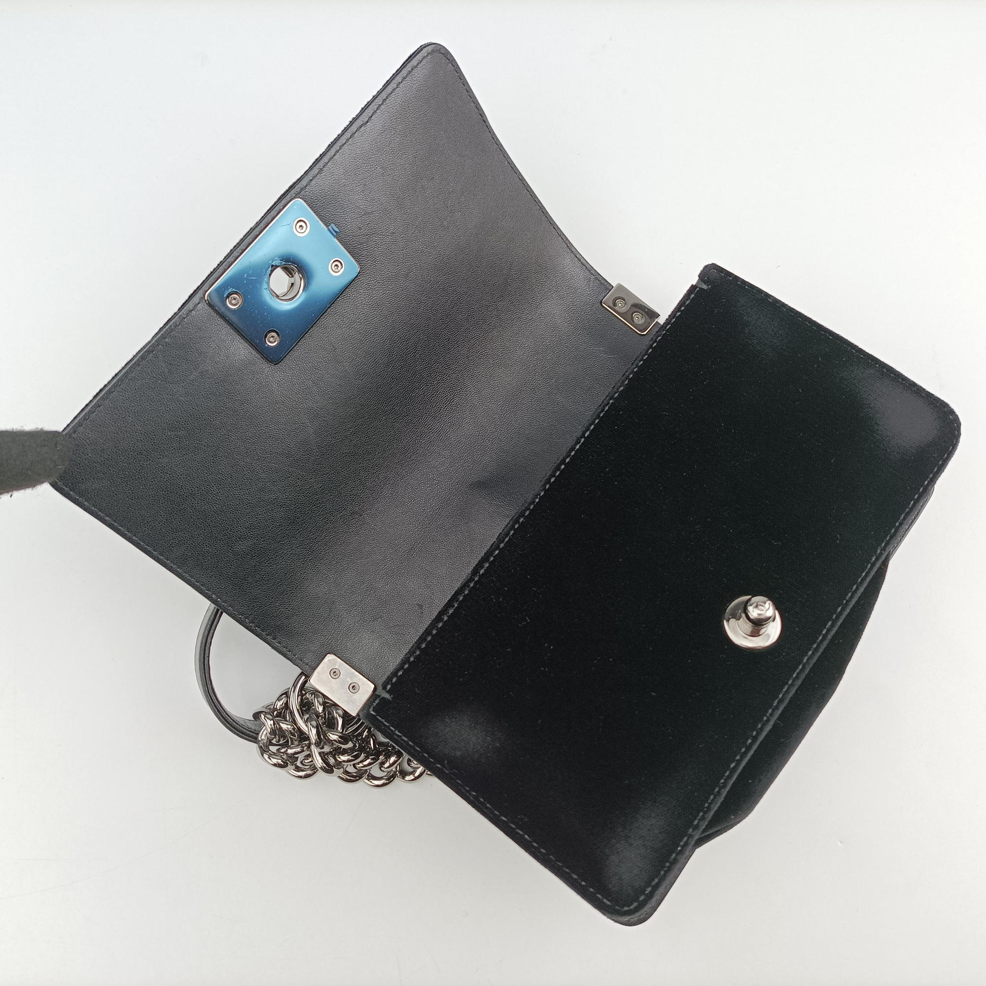 BOY CHANEL Black velour A67085 21399142ボーイシャネル ブラック ベロア A67085 21399142