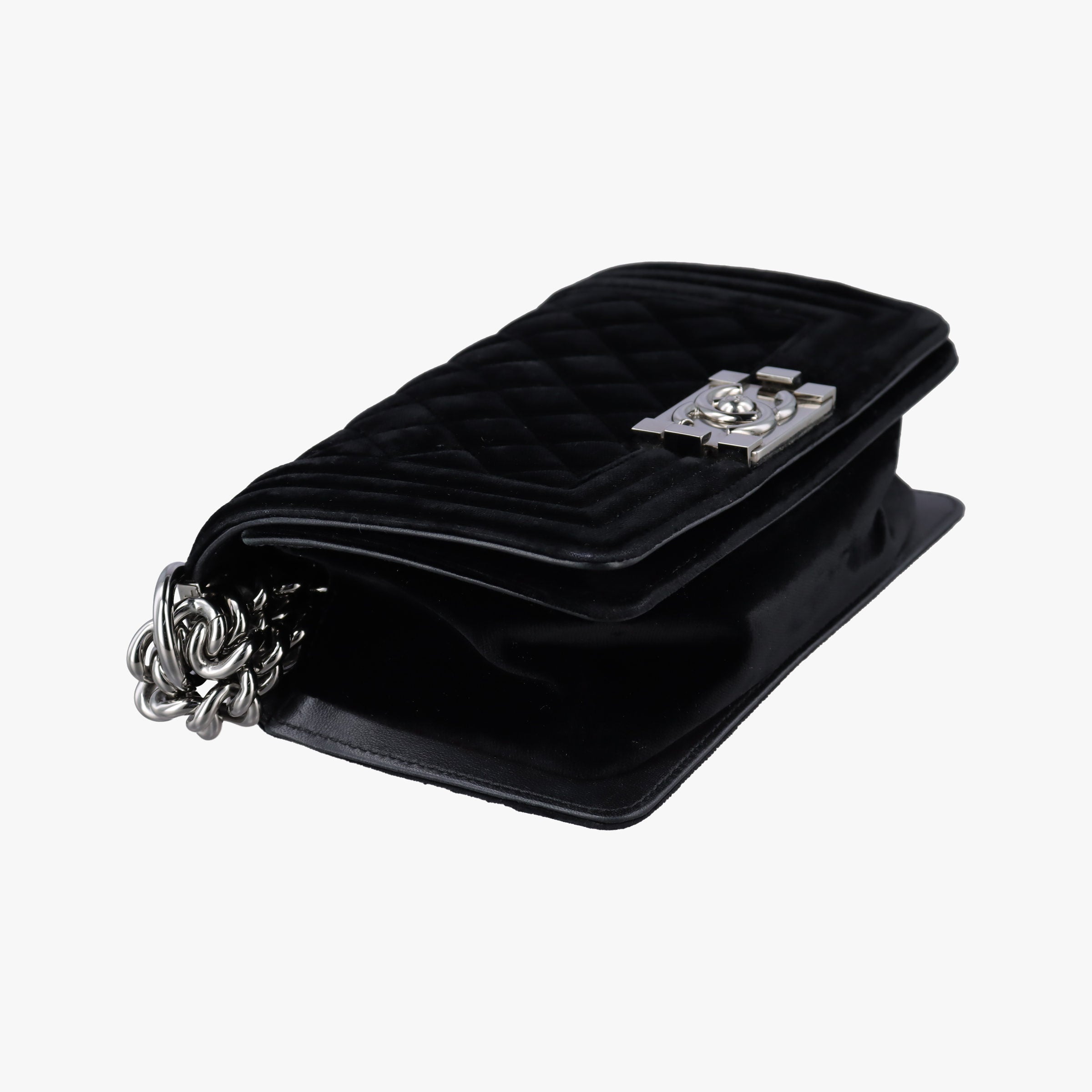 BOY CHANEL Black velour A67085 21399142ボーイシャネル ブラック ベロア A67085 21399142