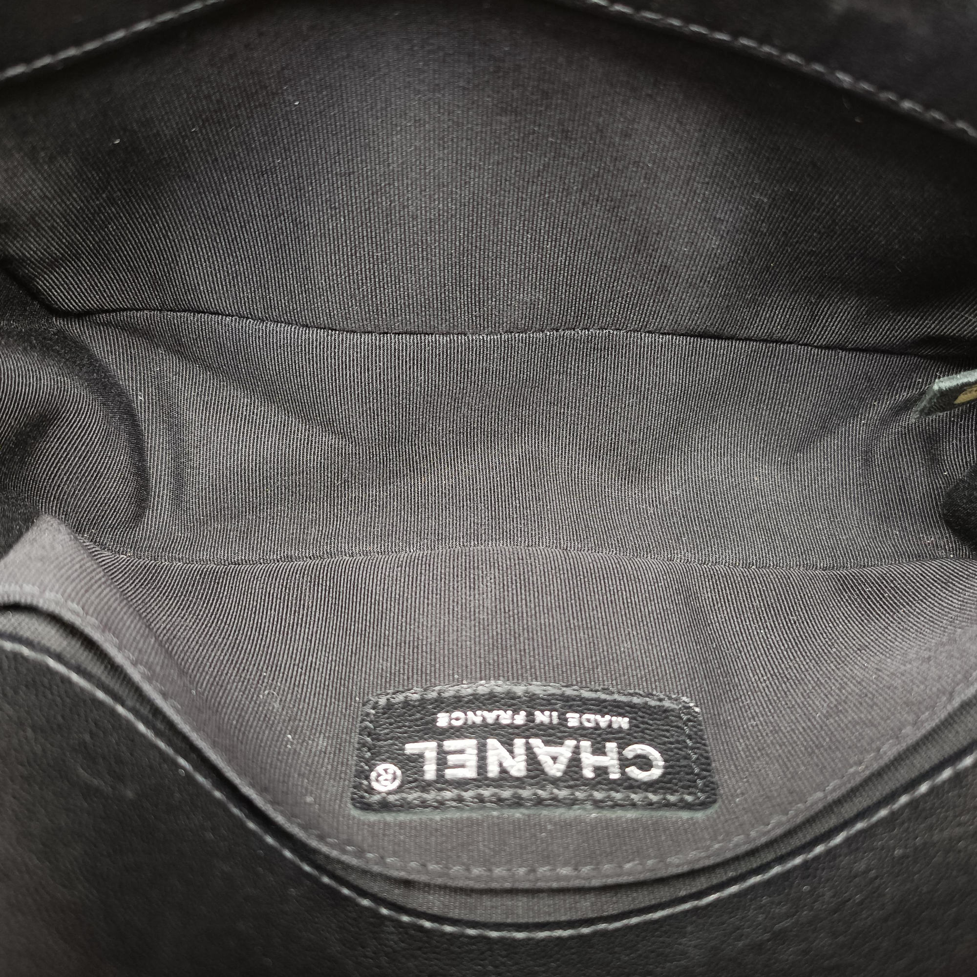 BOY CHANEL Black velour A67085 21399142ボーイシャネル ブラック ベロア A67085 21399142