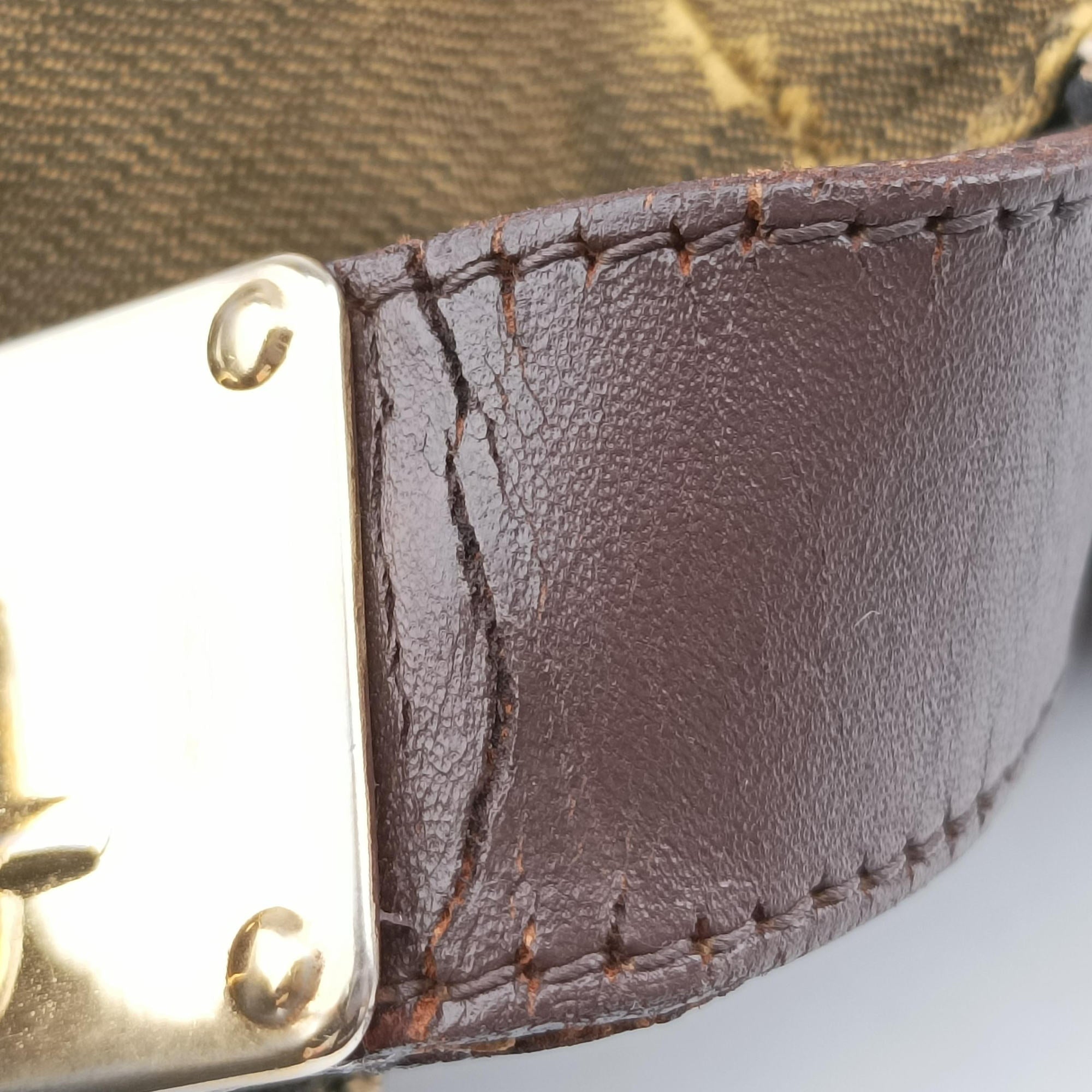 Zucca Print Brown canvas Lot number unknownズッカ プリント ブラウン キャンバス 製番不明