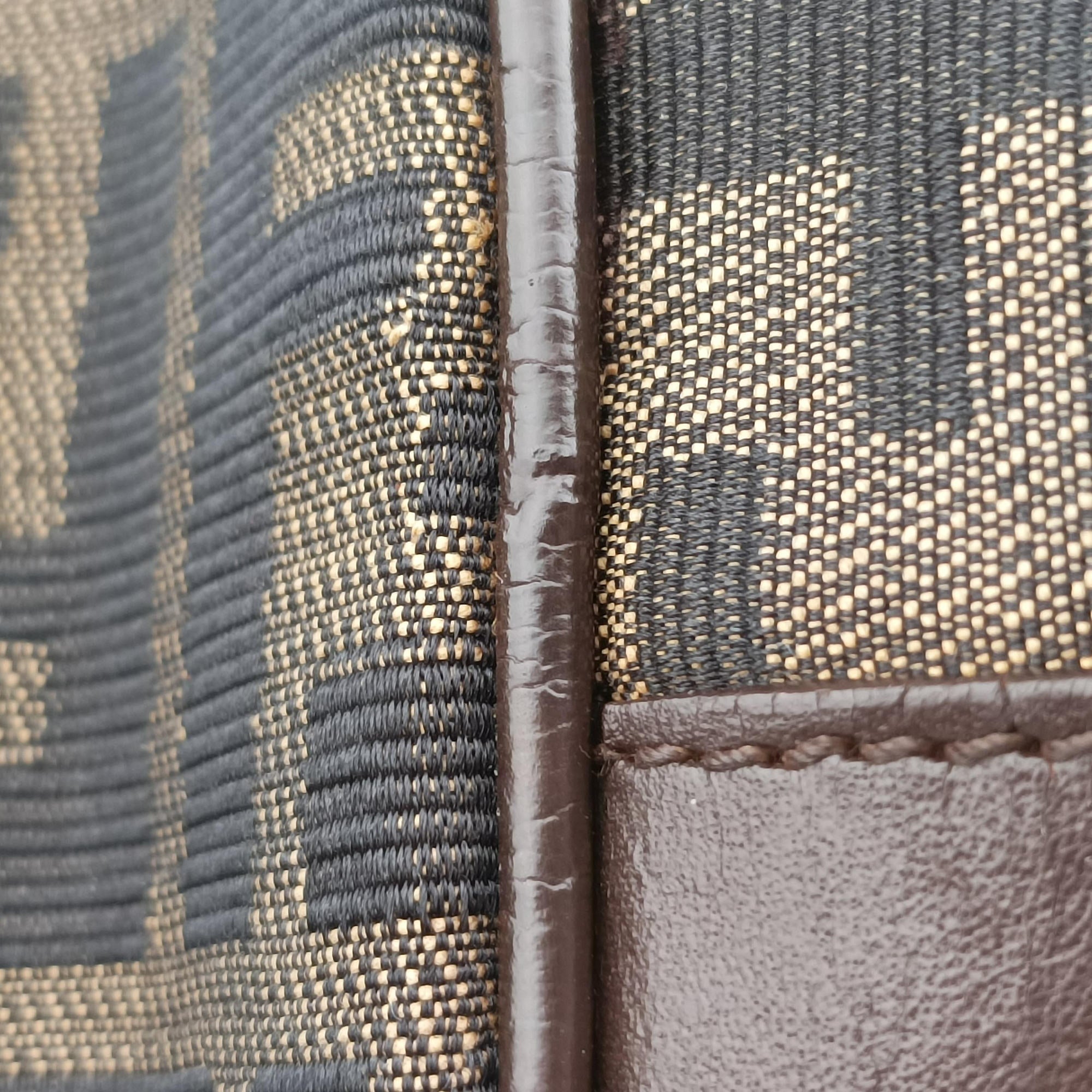 Zucca Print Brown canvas Lot number unknownズッカ プリント ブラウン キャンバス 製番不明