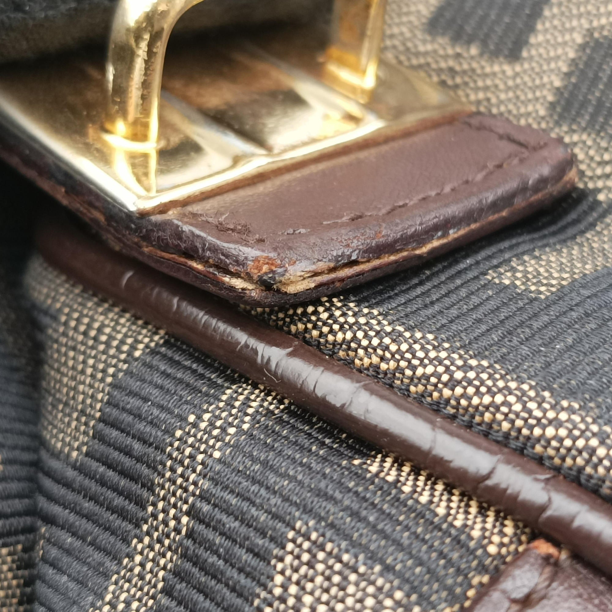 Zucca Print Brown canvas Lot number unknownズッカ プリント ブラウン キャンバス 製番不明