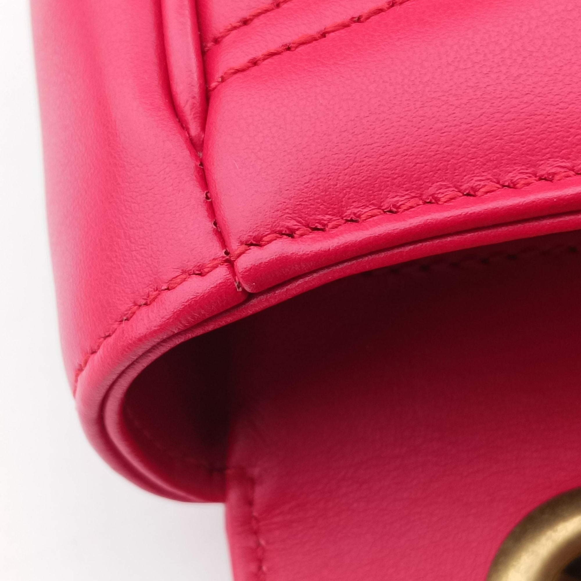 GG Marmont Red Leather 443497 F026764592GGマーモント レッド レザー 443497 F026764592
