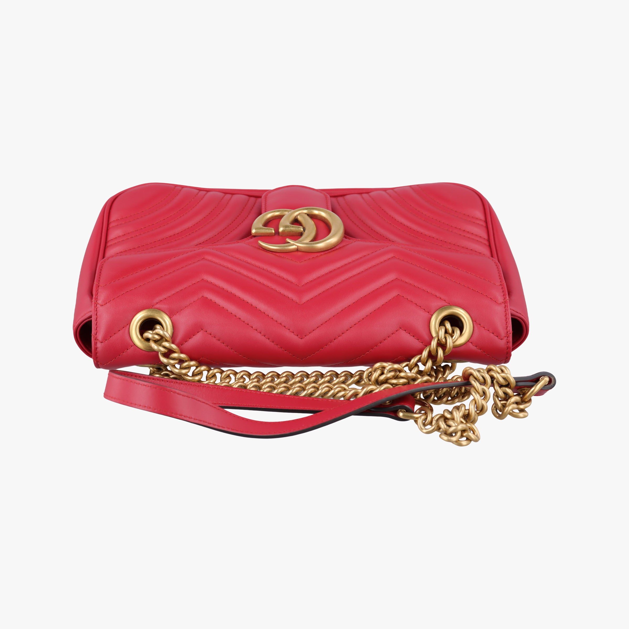 GG Marmont Red Leather 443497 F026764592GGマーモント レッド レザー 443497 F026764592