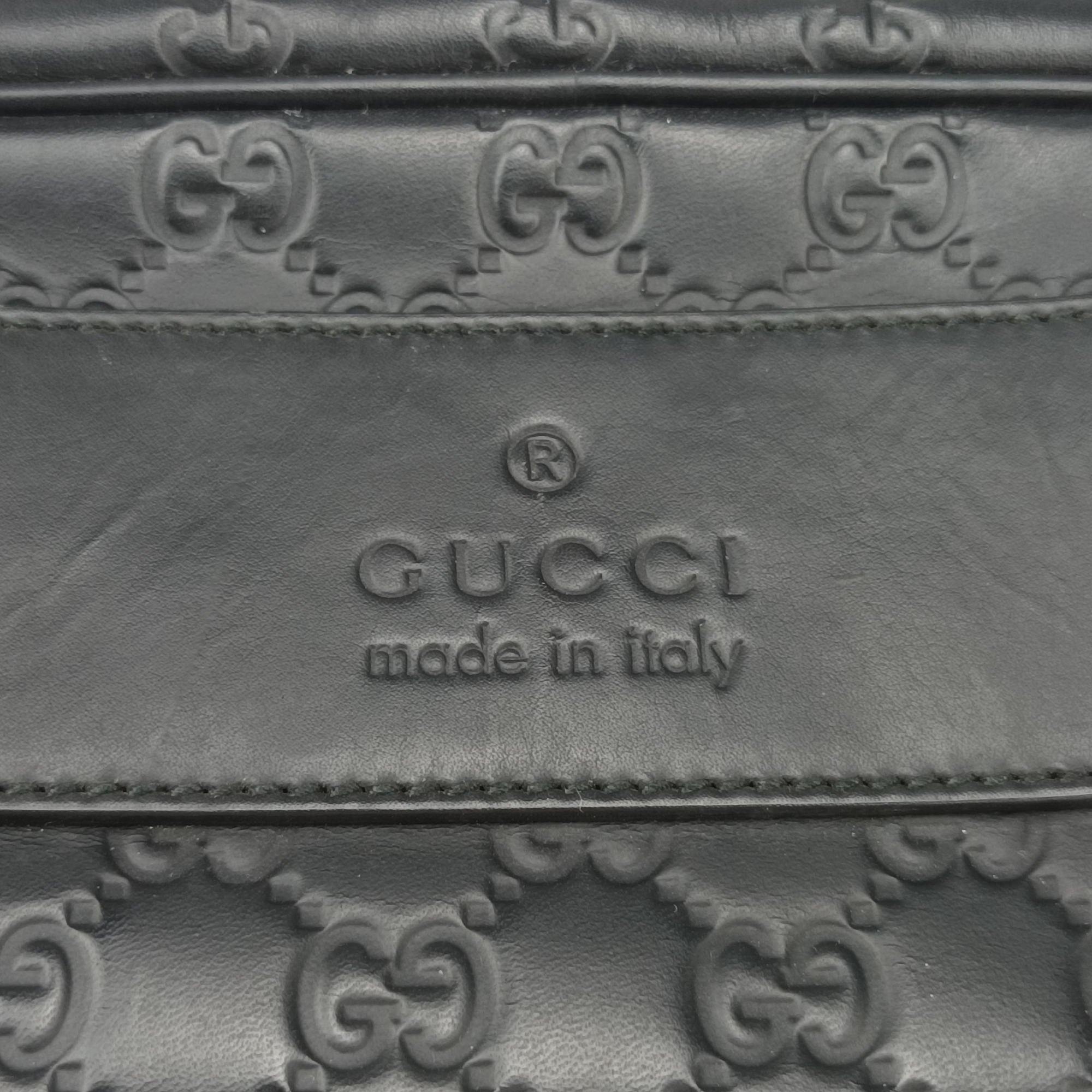 Guccissima Briefcase Business Black Leather 328937 C018699206グッチシマ ブリーフケース ビジネス ブラック レザー 328937 C018699206