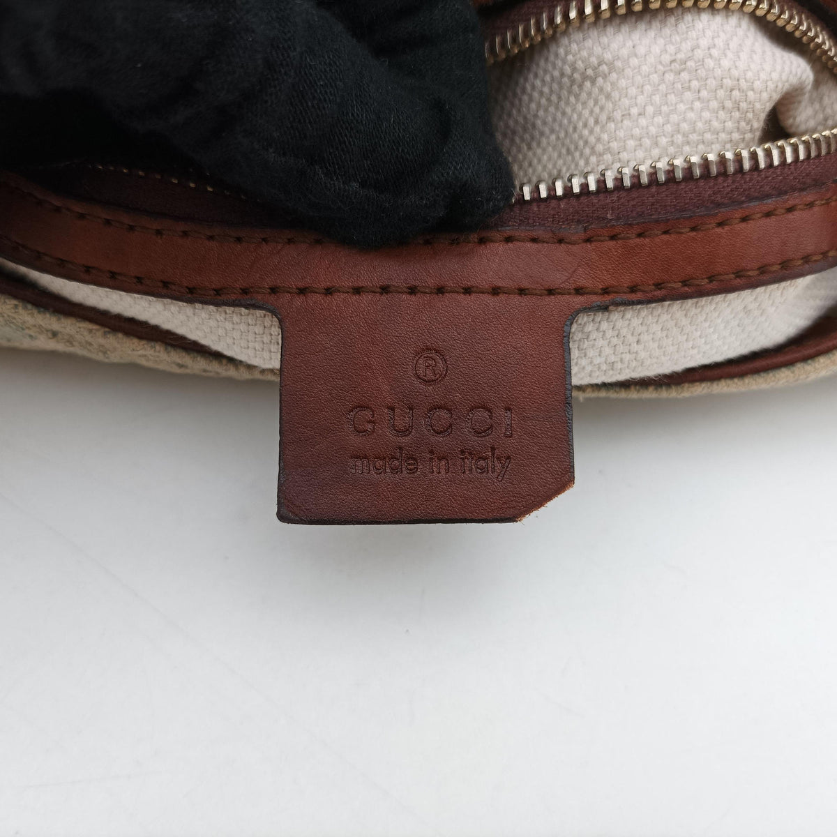 New Jackie White × Brown denim×leather 246907 E010897729ニュージャッキー ホワイト×ブラウン デニム×レザー 246907 E010897729
