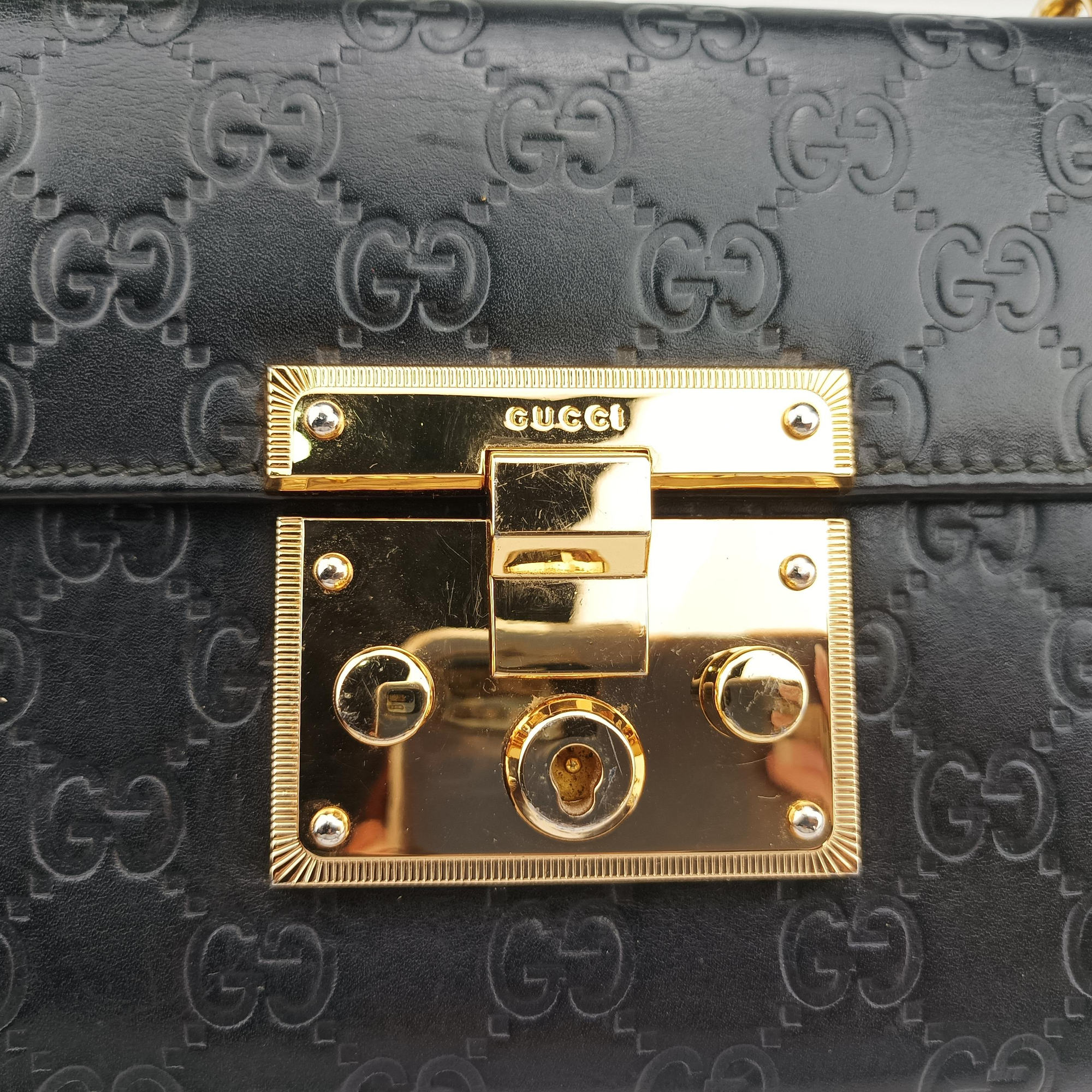 Padlock Black Leather 409487 D028002595パドロック ブラック レザー 409487 D028002595