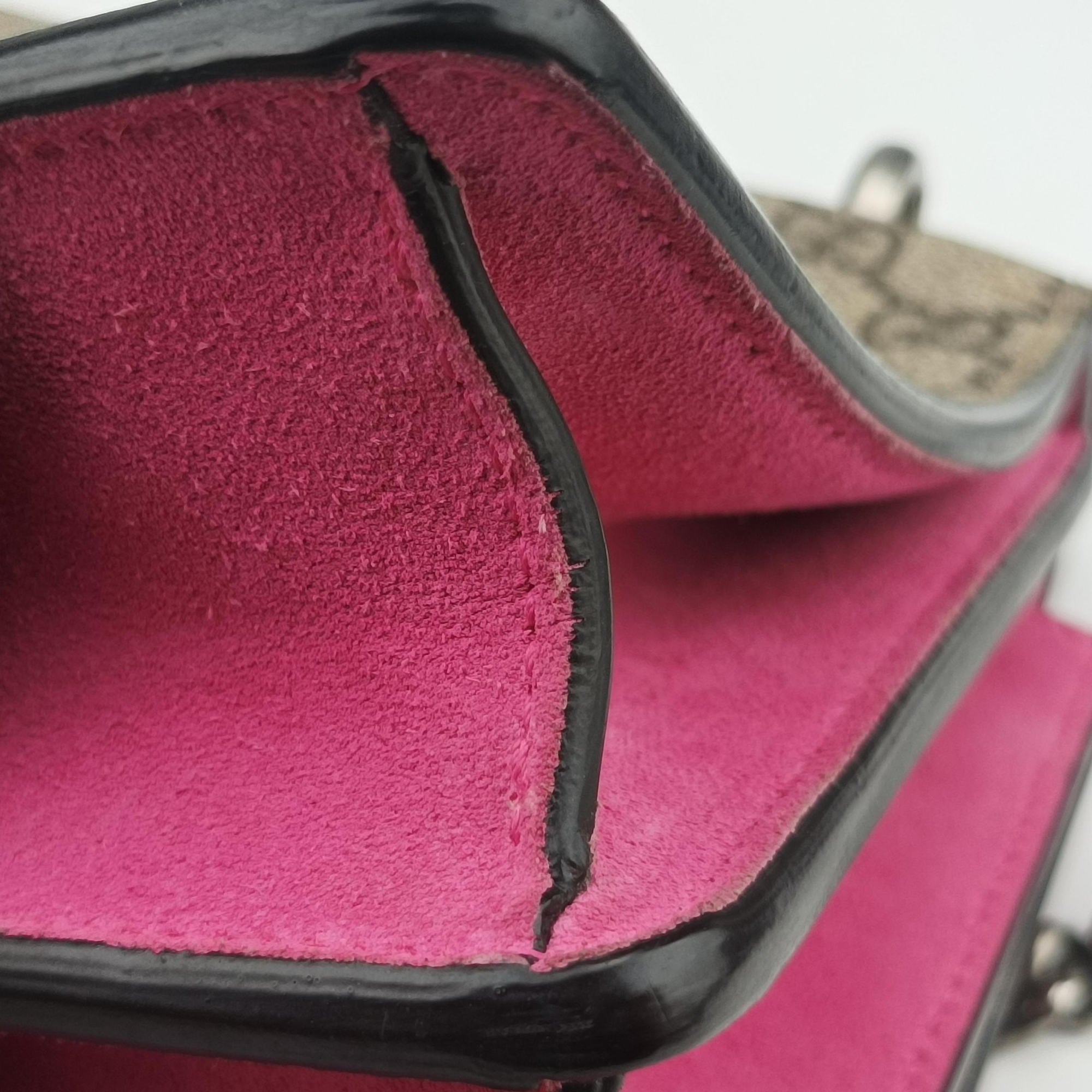 Dionysus Brown×pink PVC coated canvas×suede 400249 B020658614ディオニュソス ブラウン×ピンク PVCコーティングキャンバス×スエード 400249 B020658614